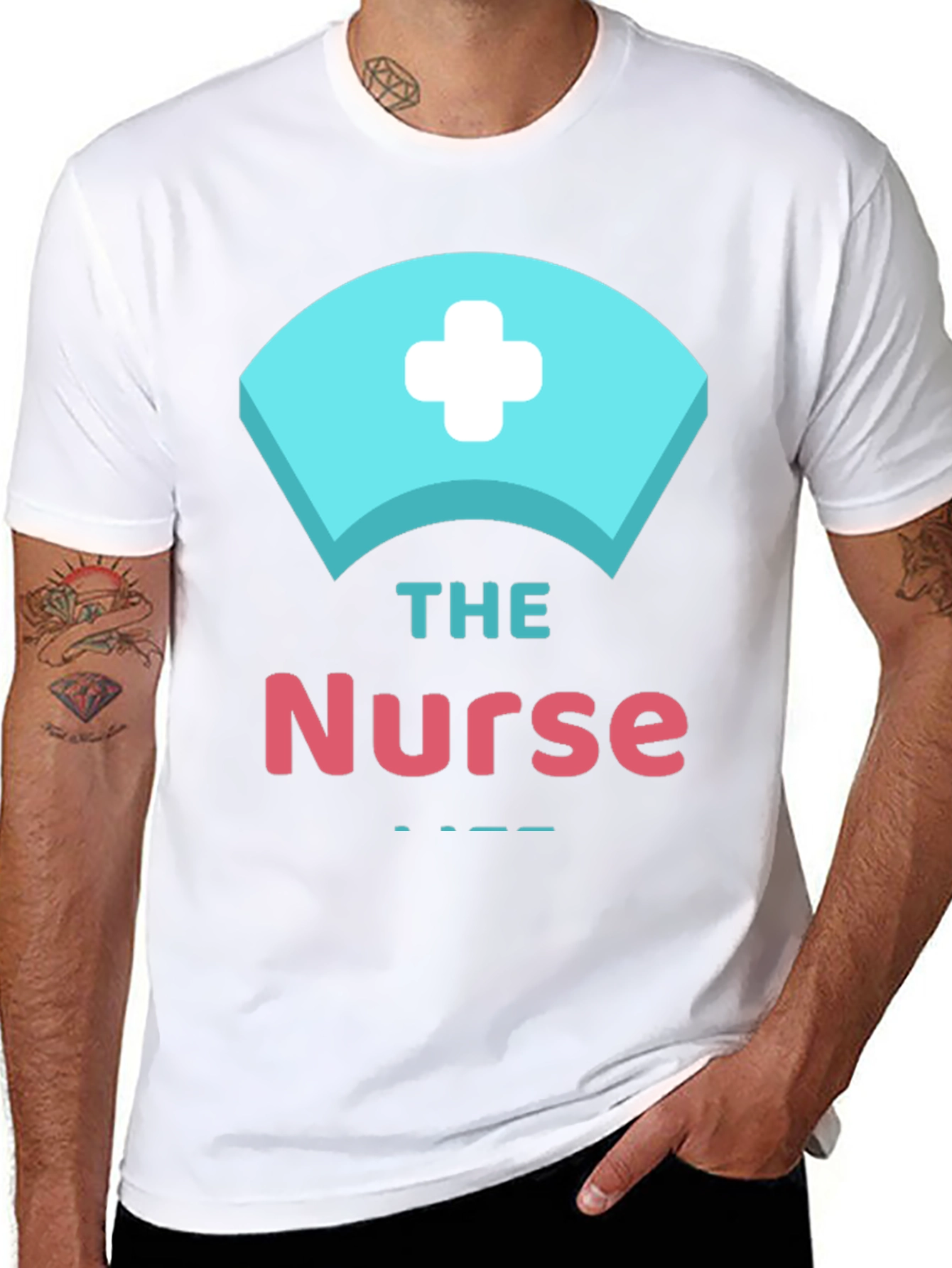 Black The Nurse Graphic Tee - Medical Apparel view 8