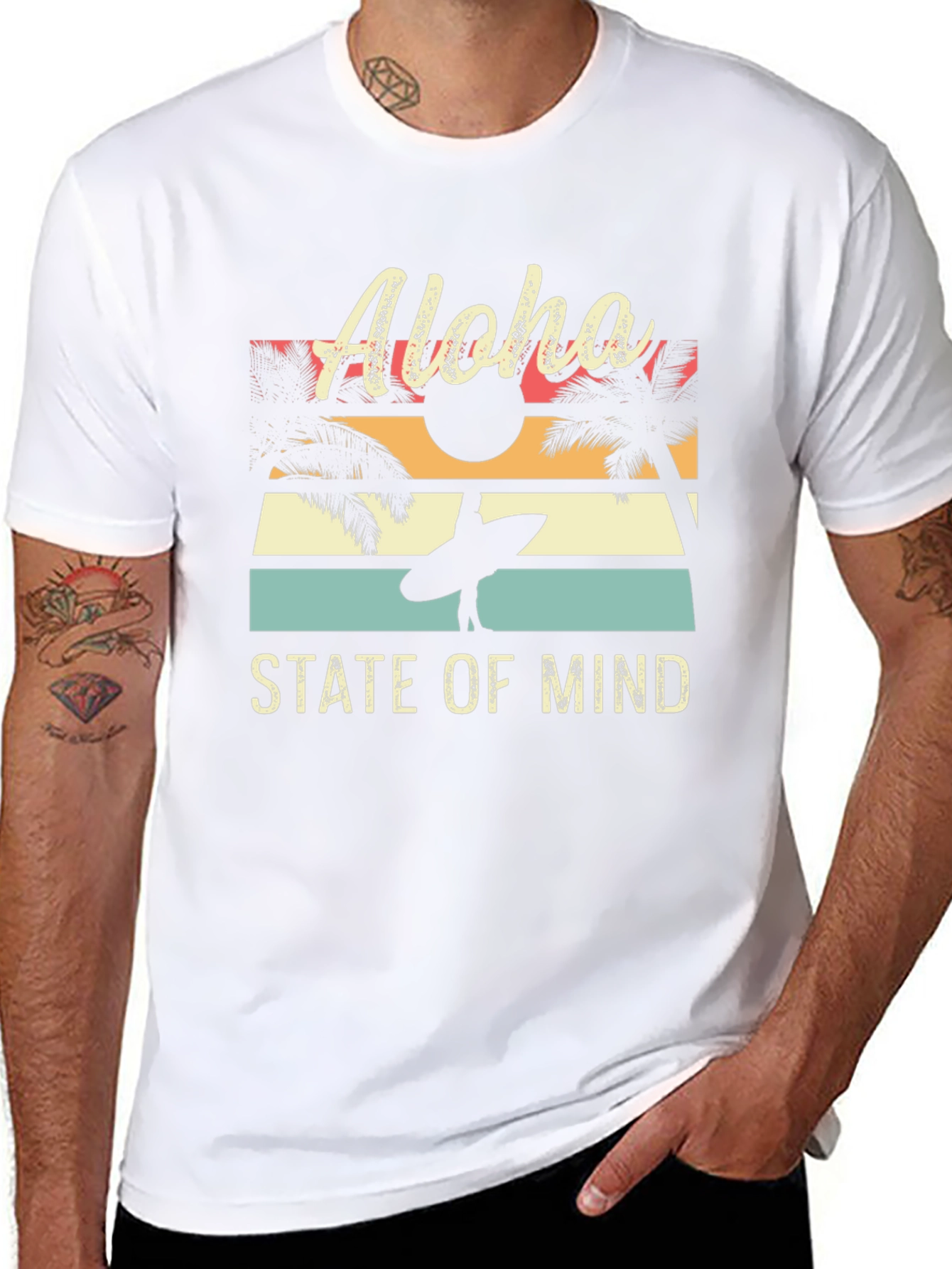 Black Aloha State of Mind T-Shirt view 8