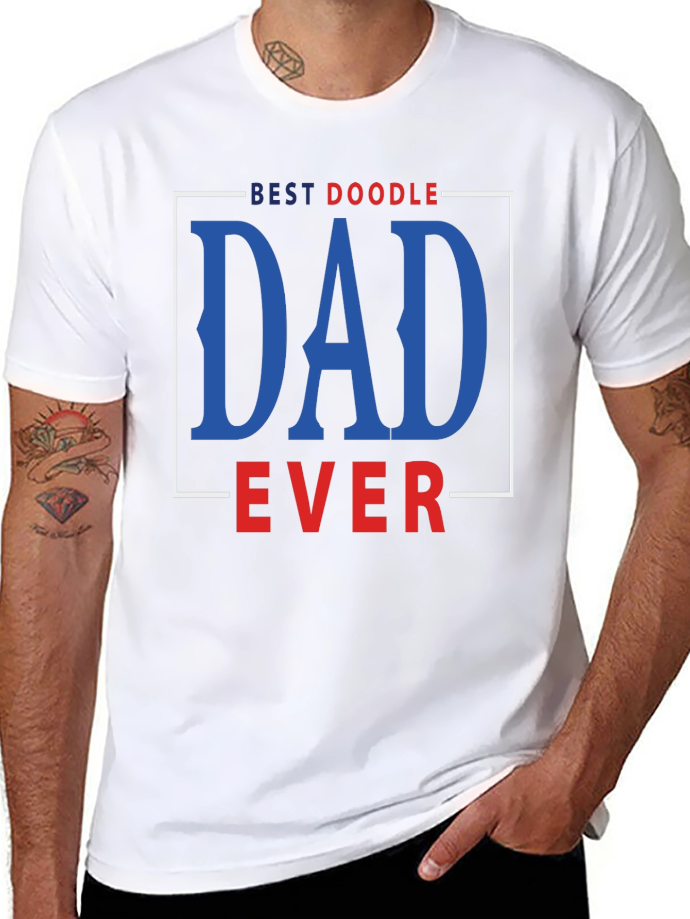 Best Doodle Dad Ever T-Shirt - 8