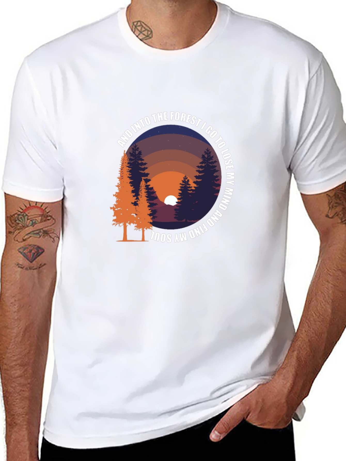 Black Forest Mind Soul Graphic T-Shirt view 8