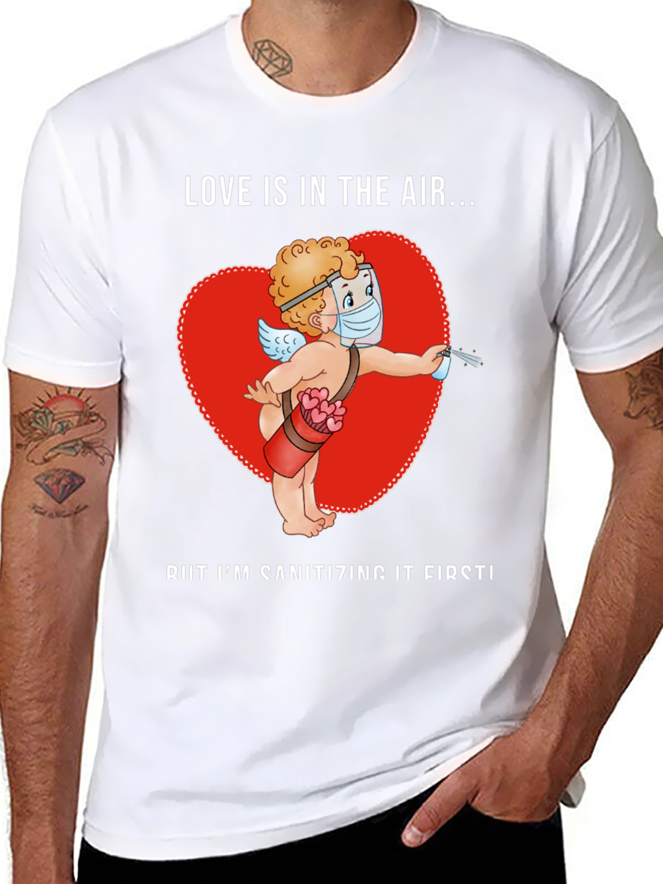 Black Sanitizing Cupid T-Shirt view 8