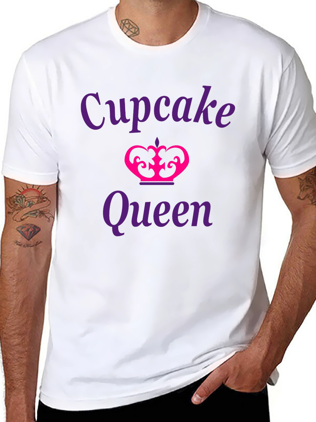 Black Cupcake Queen Graphic Tee - Fun & Stylish Casual Wear view 8