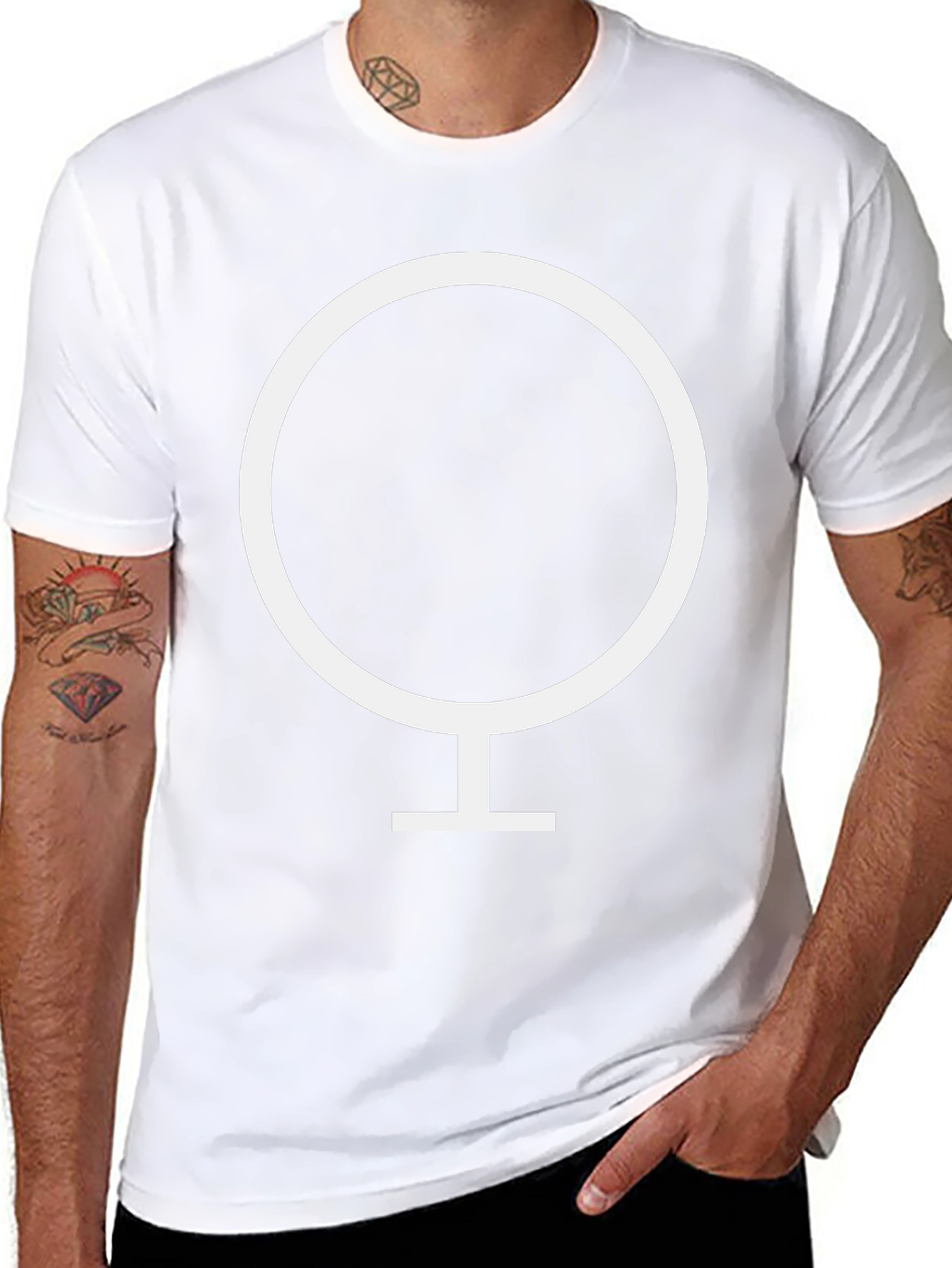 Black Venus Symbol T-Shirt - Stylish & Comfortable Tee view 8