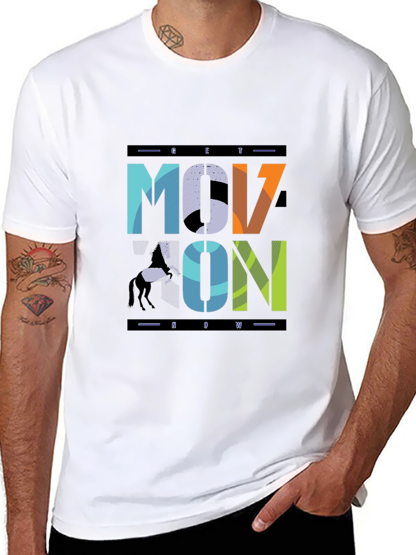 Black Move On Graphic Tee - Stylish Comfort view 8
