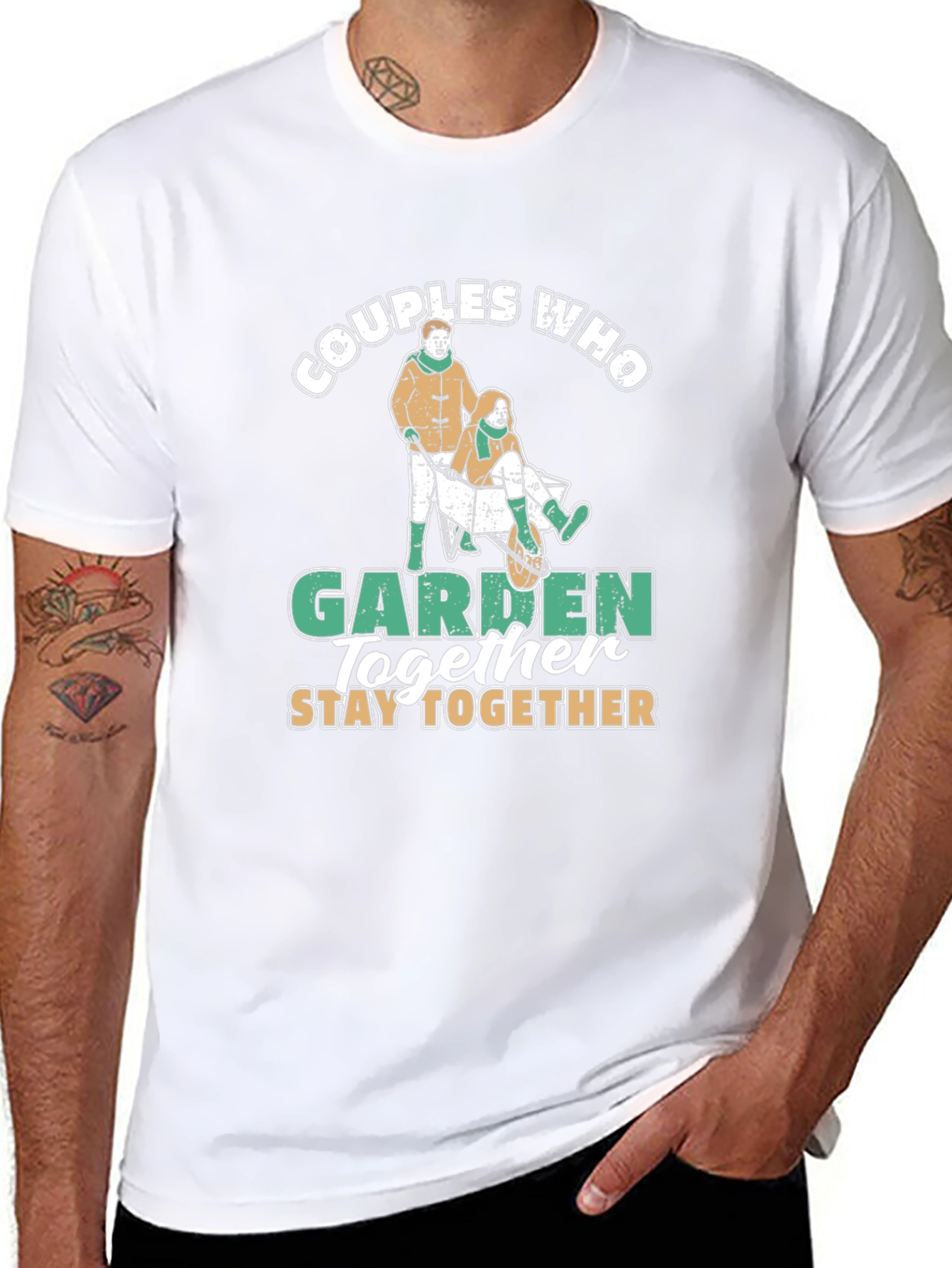 Black Couples Who Garden Together T-Shirt view 8
