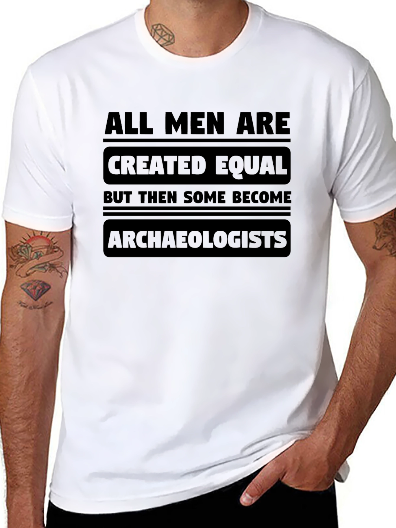 Black Archaeologist Graphic T-Shirt - Funny Novelty Tee view 8