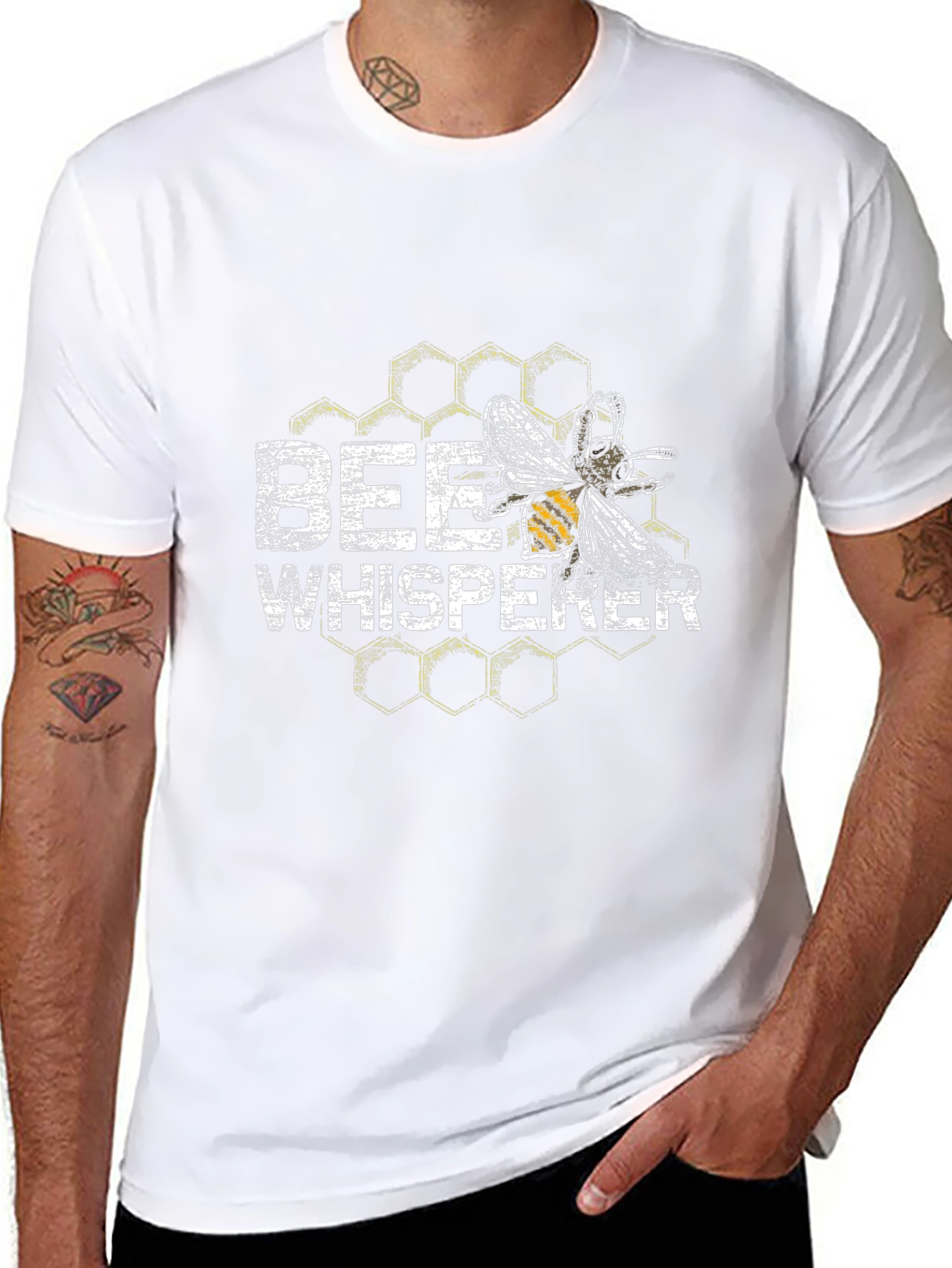 Black Bee Whisperer Graphic Tee - Black view 8