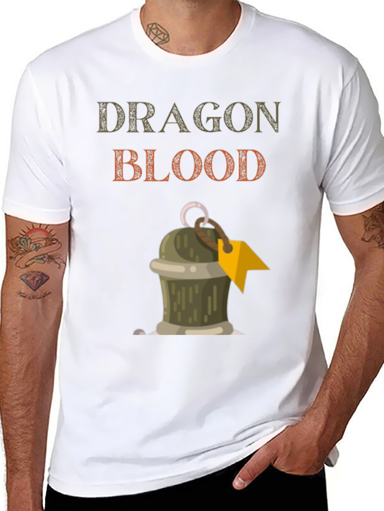 Black Dragon Blood Graphic T-Shirt view 8
