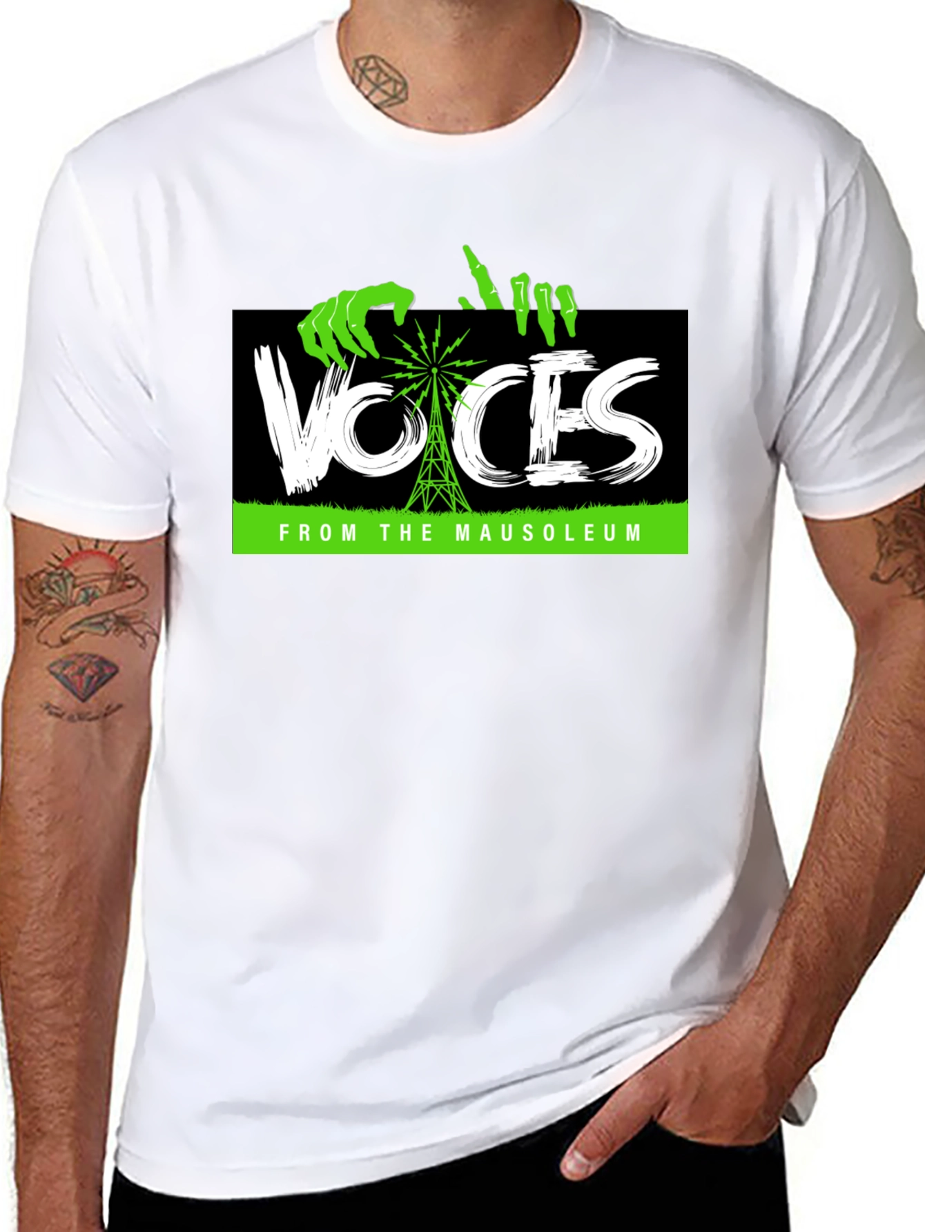 Black Voices from the Mausoleum Graphic Tee view 8
