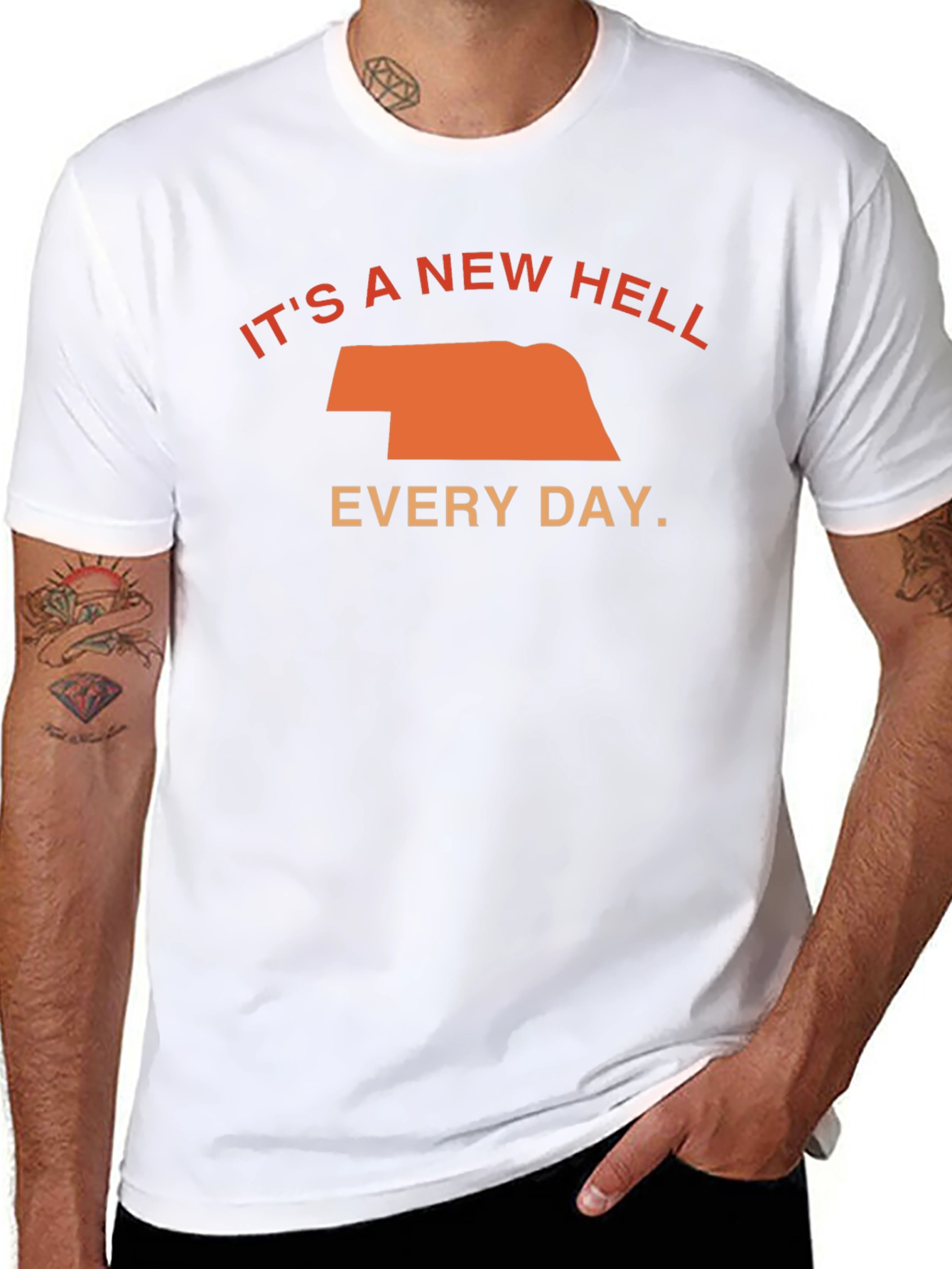 Black It's a New Hell Every Day T-Shirt view 8