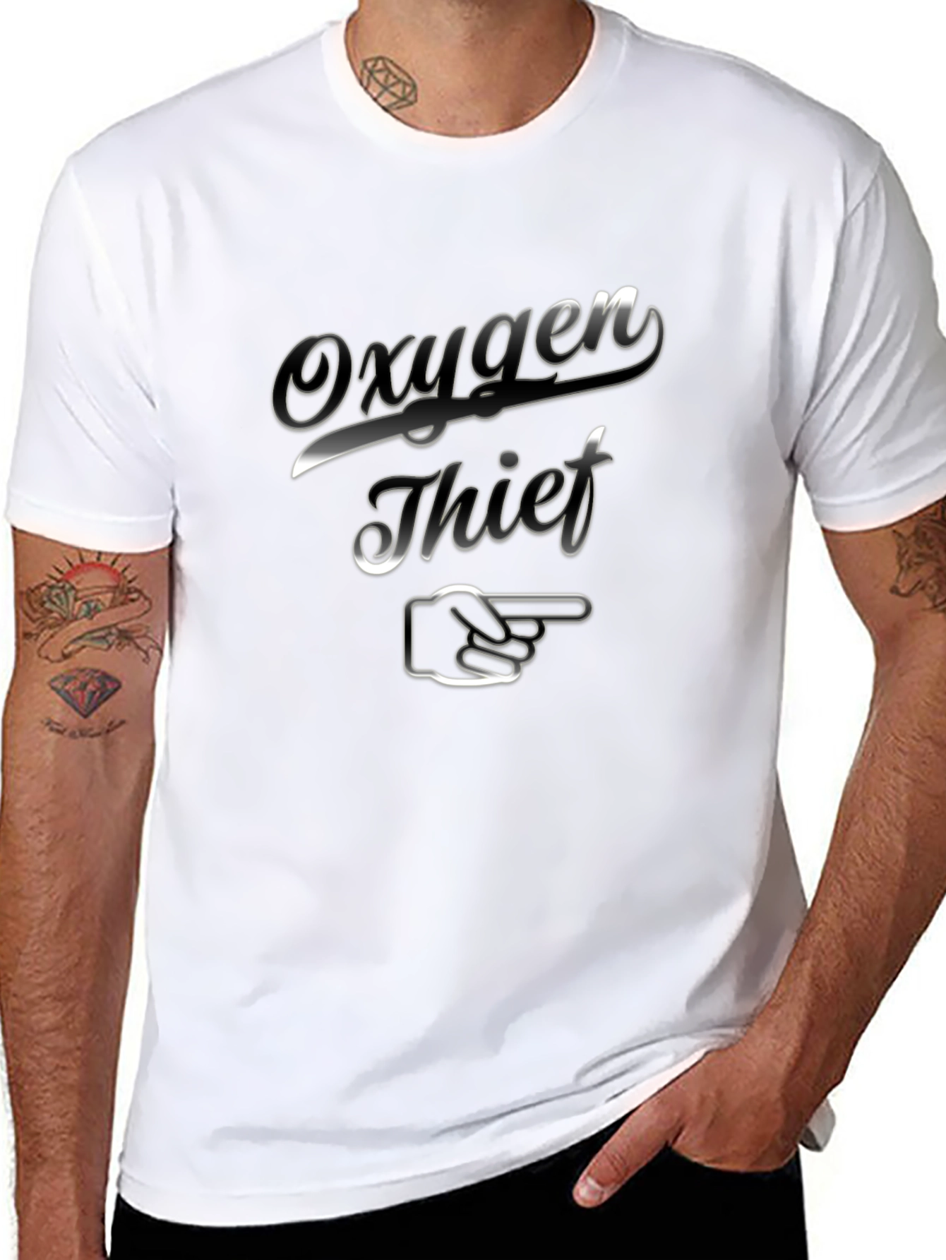 Black Oxygen Thief Graphic Novelty T-Shirt view 8