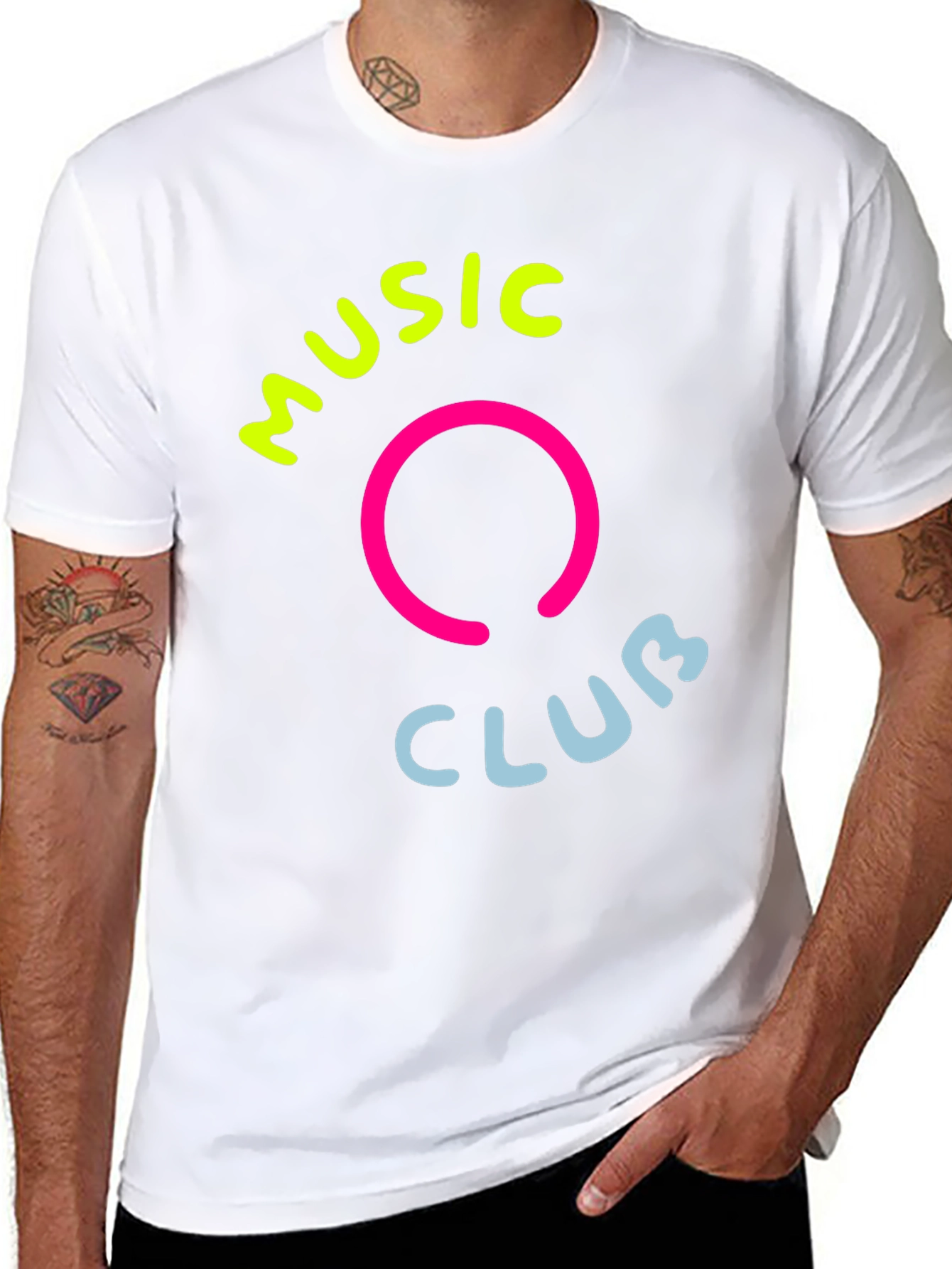 Black Music Club Graphic T-Shirt view 8