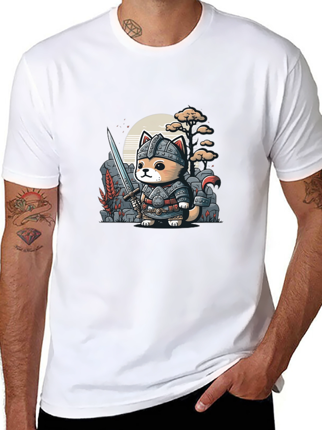 Black Warrior Cat T-Shirt view 8