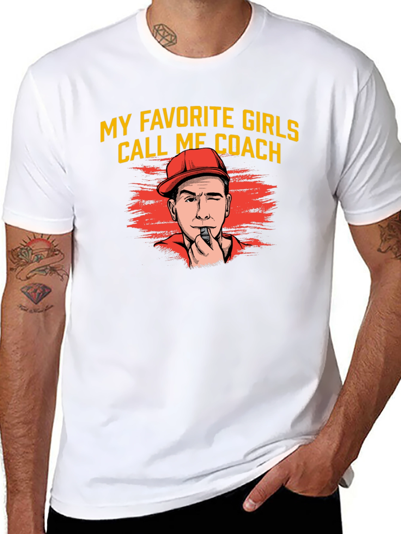 Black My Favorite Girls Call Me Coach T-Shirt view 8