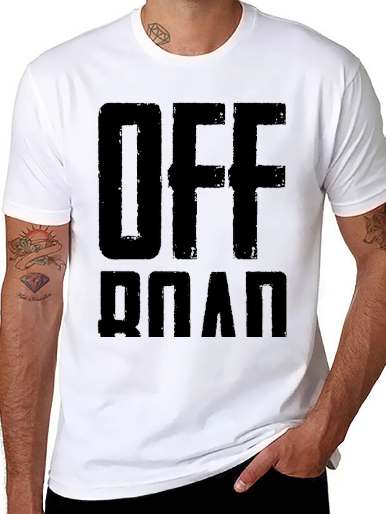 Off-Road Black Graphic T-Shirt - 8