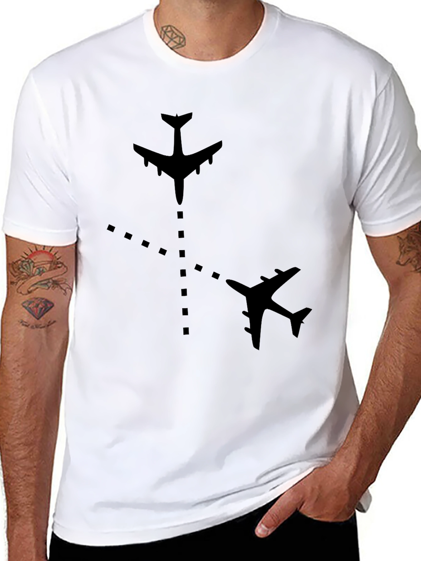 Aviation Path Black T-Shirt - 8