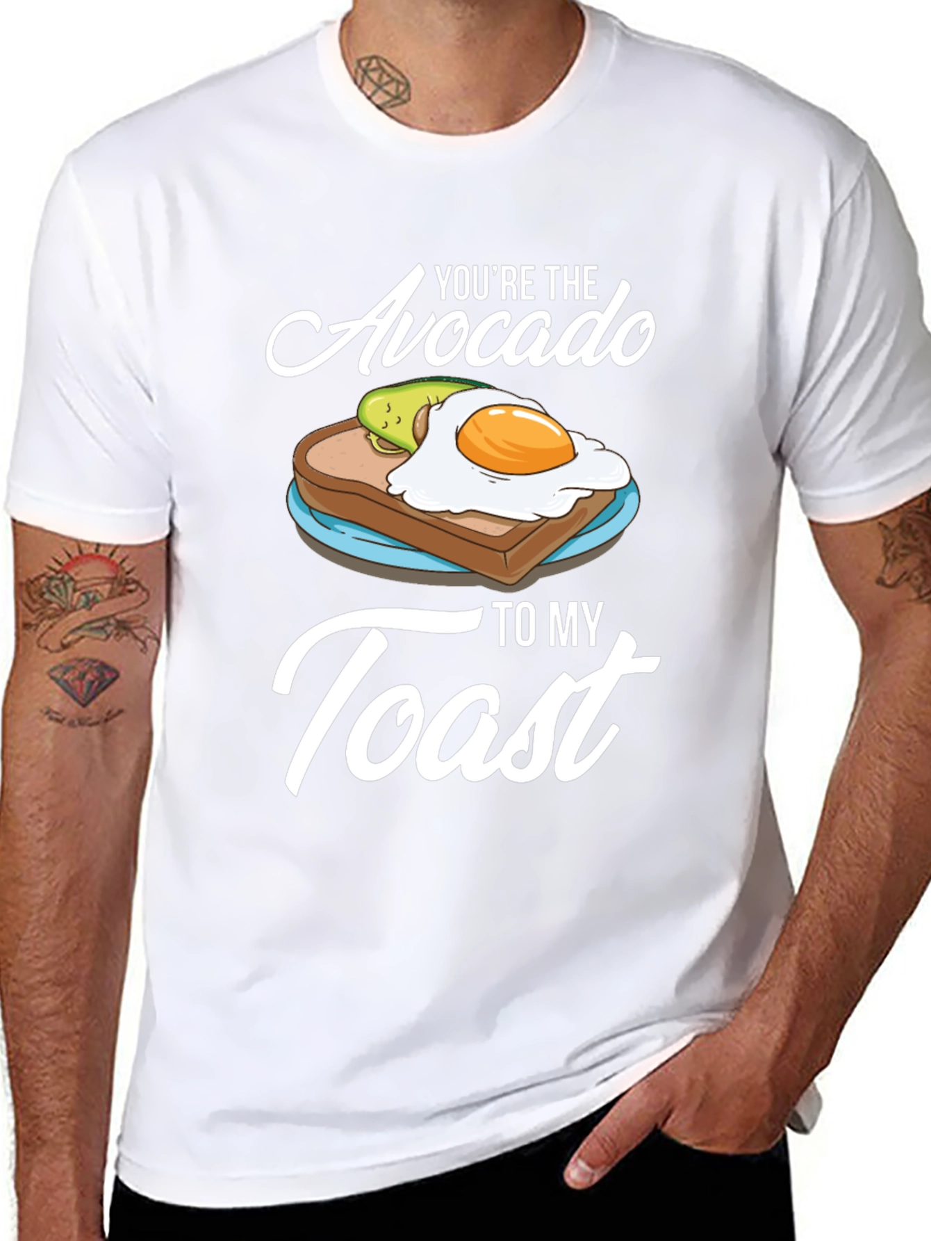 Black Avocado Toast T-Shirt - You're The Avocado To My Toast Tee view 8