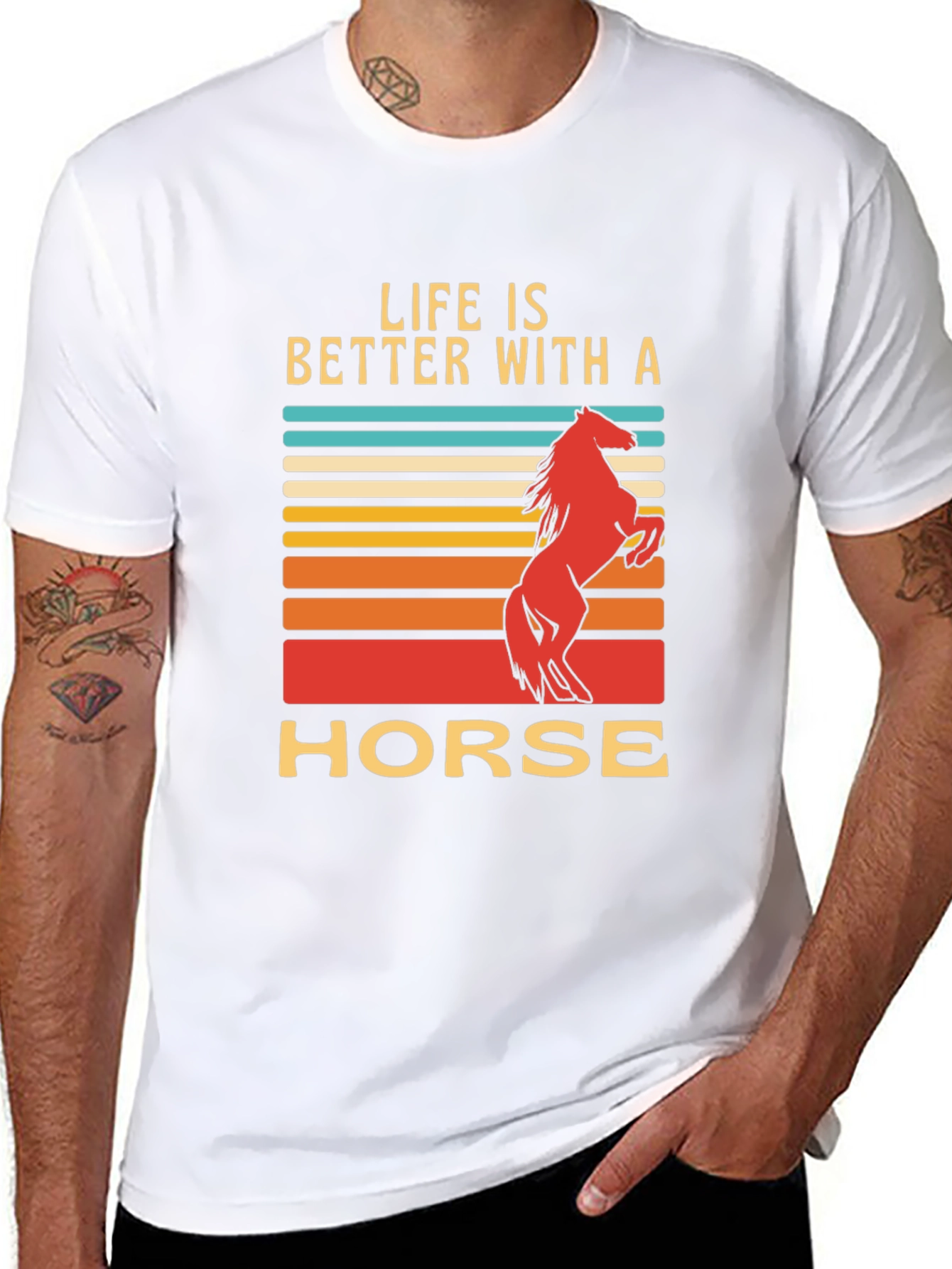 Black Life is Better with a Horse T-Shirt view 8