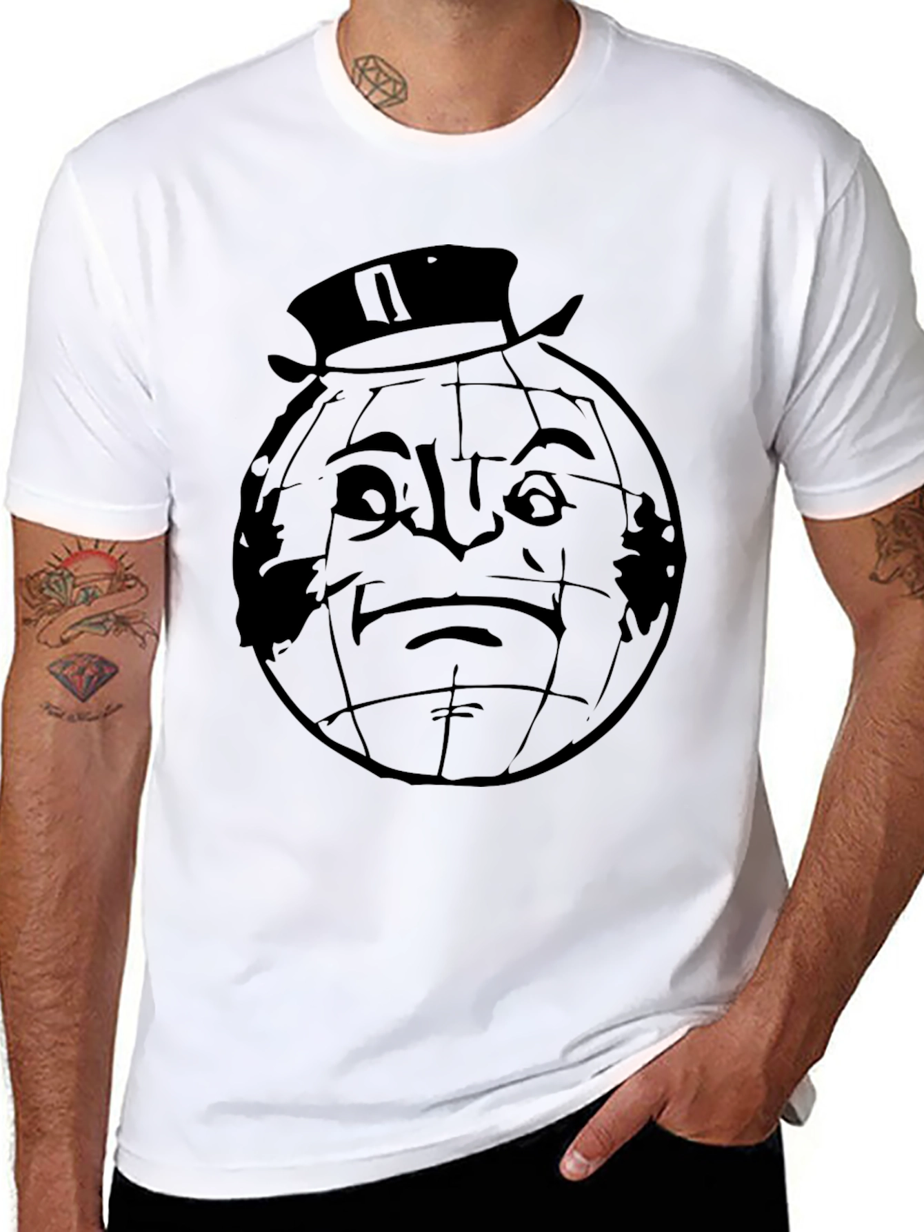 Black Globo Gym Parody T-Shirt view 8