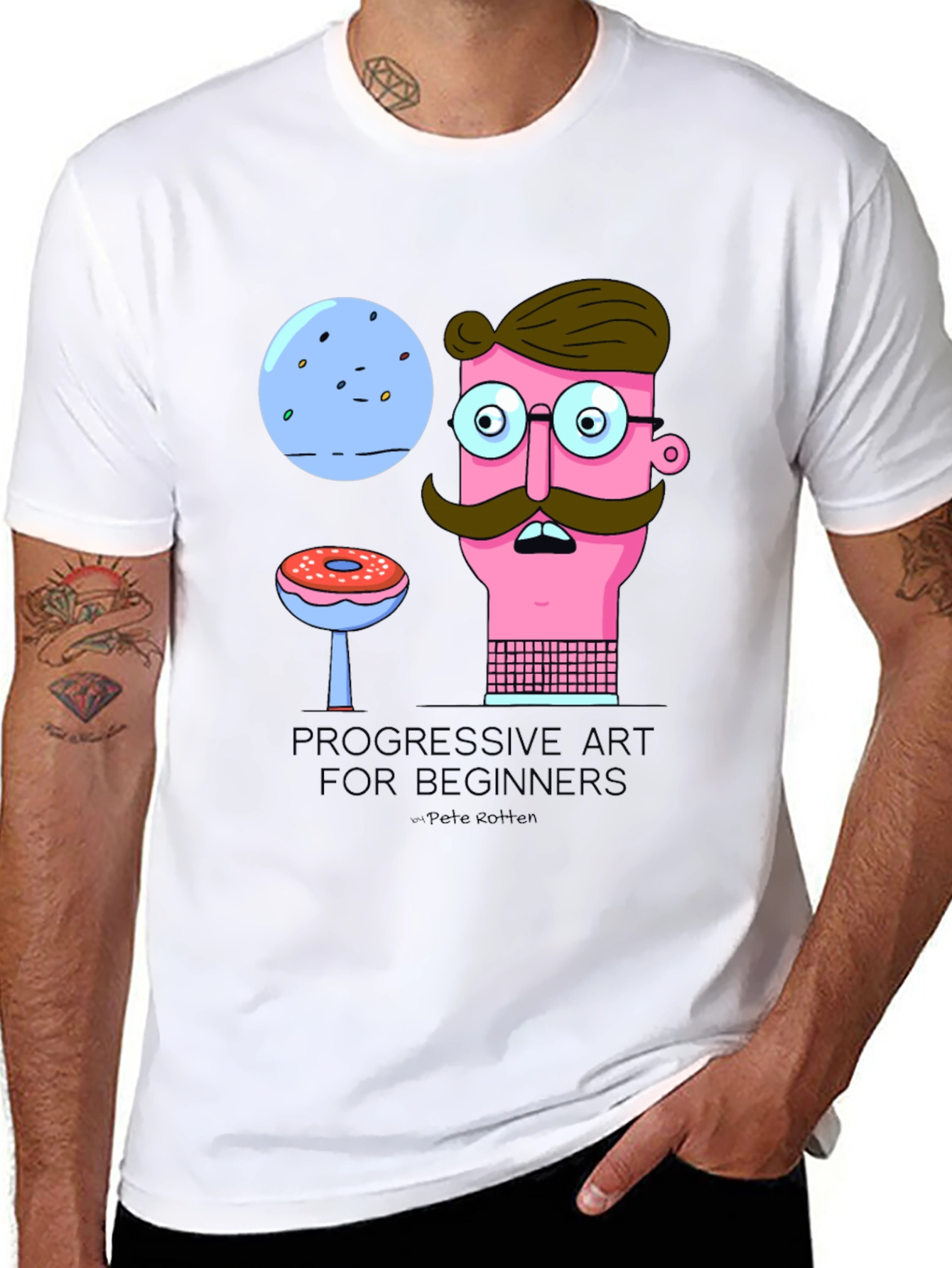 Black Progressive Art T-Shirt view 8
