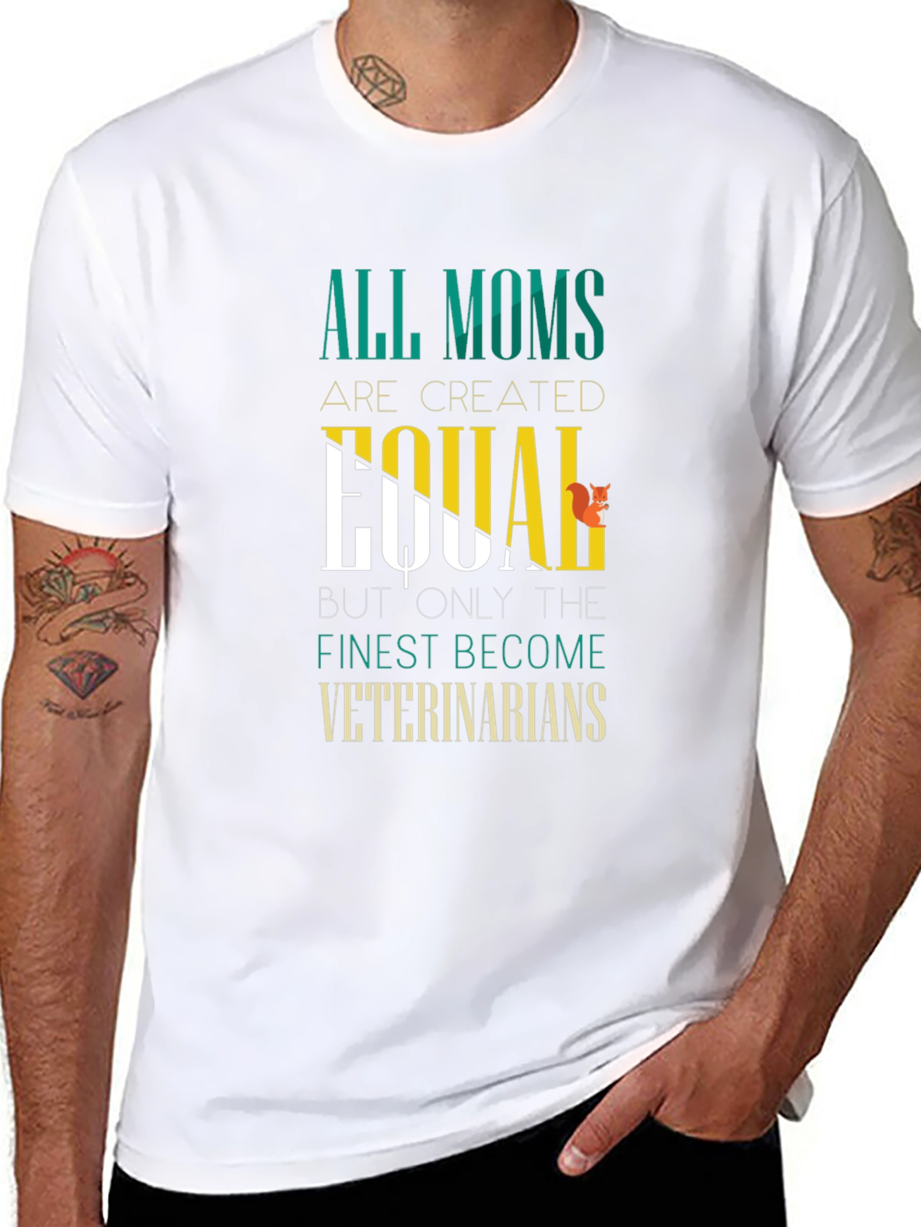 Black All Moms Become Veterinarians Black T-Shirt view 8
