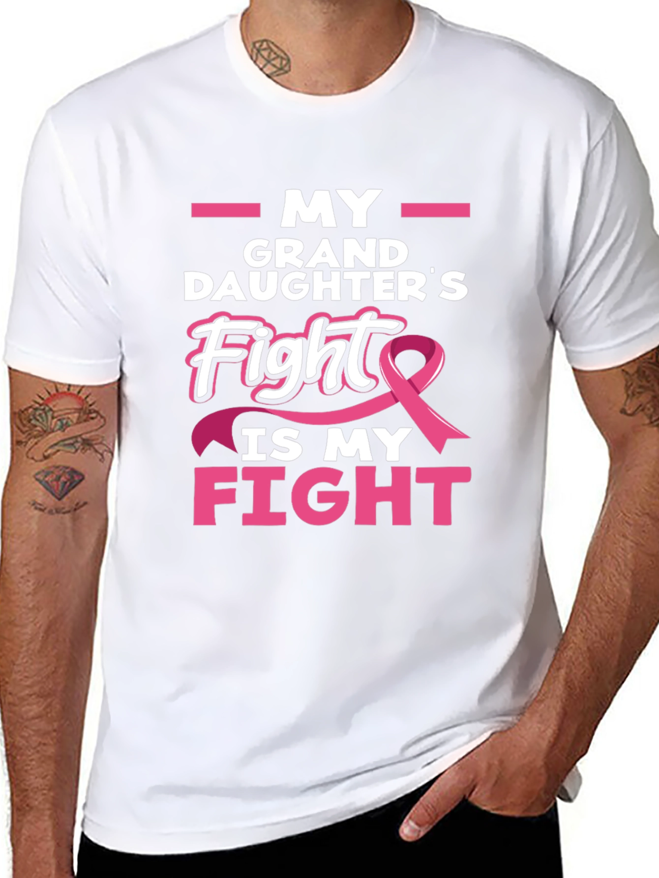 Black Granddaughter's Fight Is My Fight T-Shirt view 8