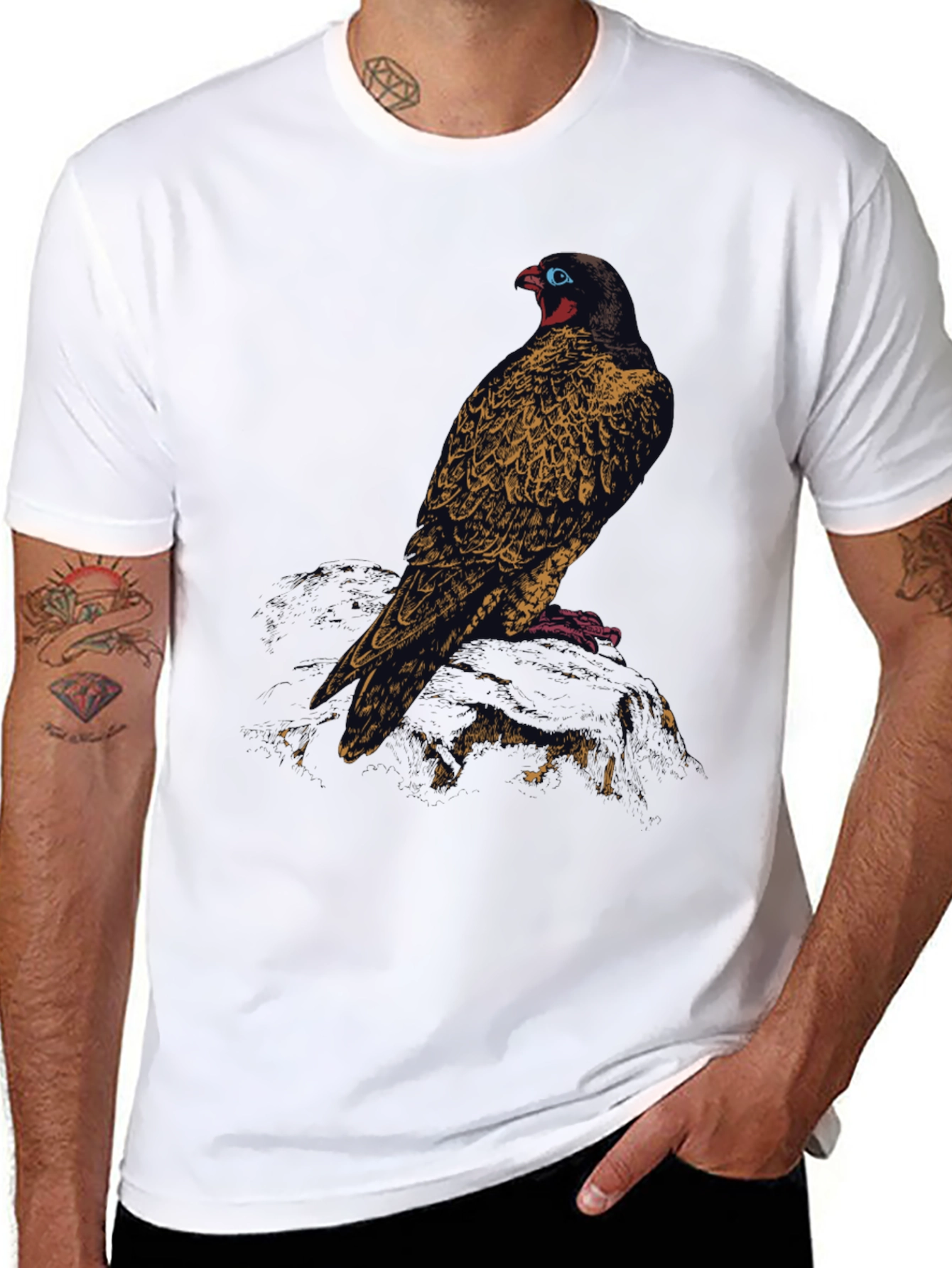 Black Raven Graphic Black T-Shirt view 8