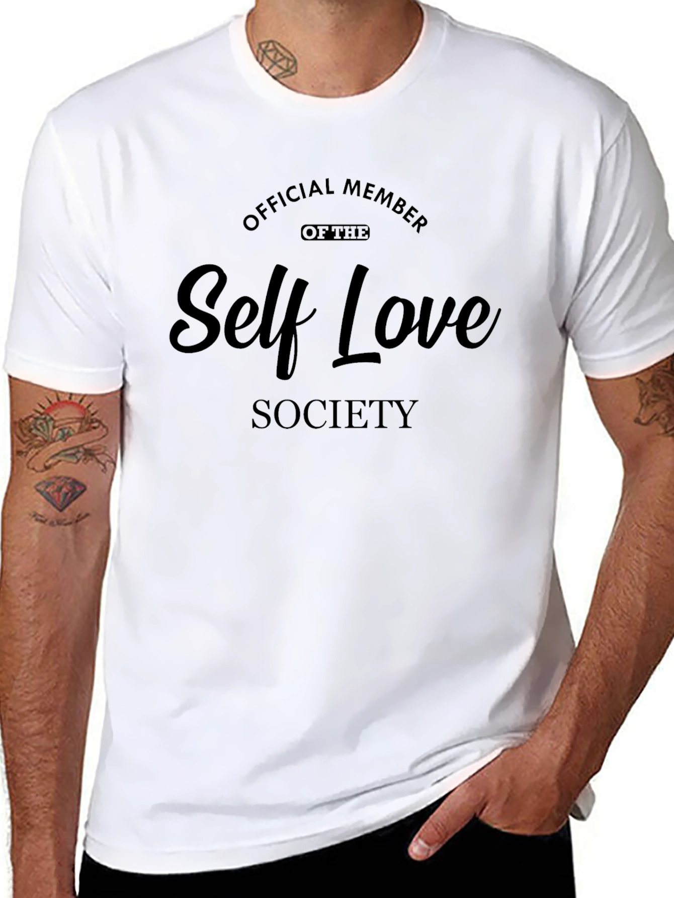 Black Self Love Society Black Tee - Unisex view 8