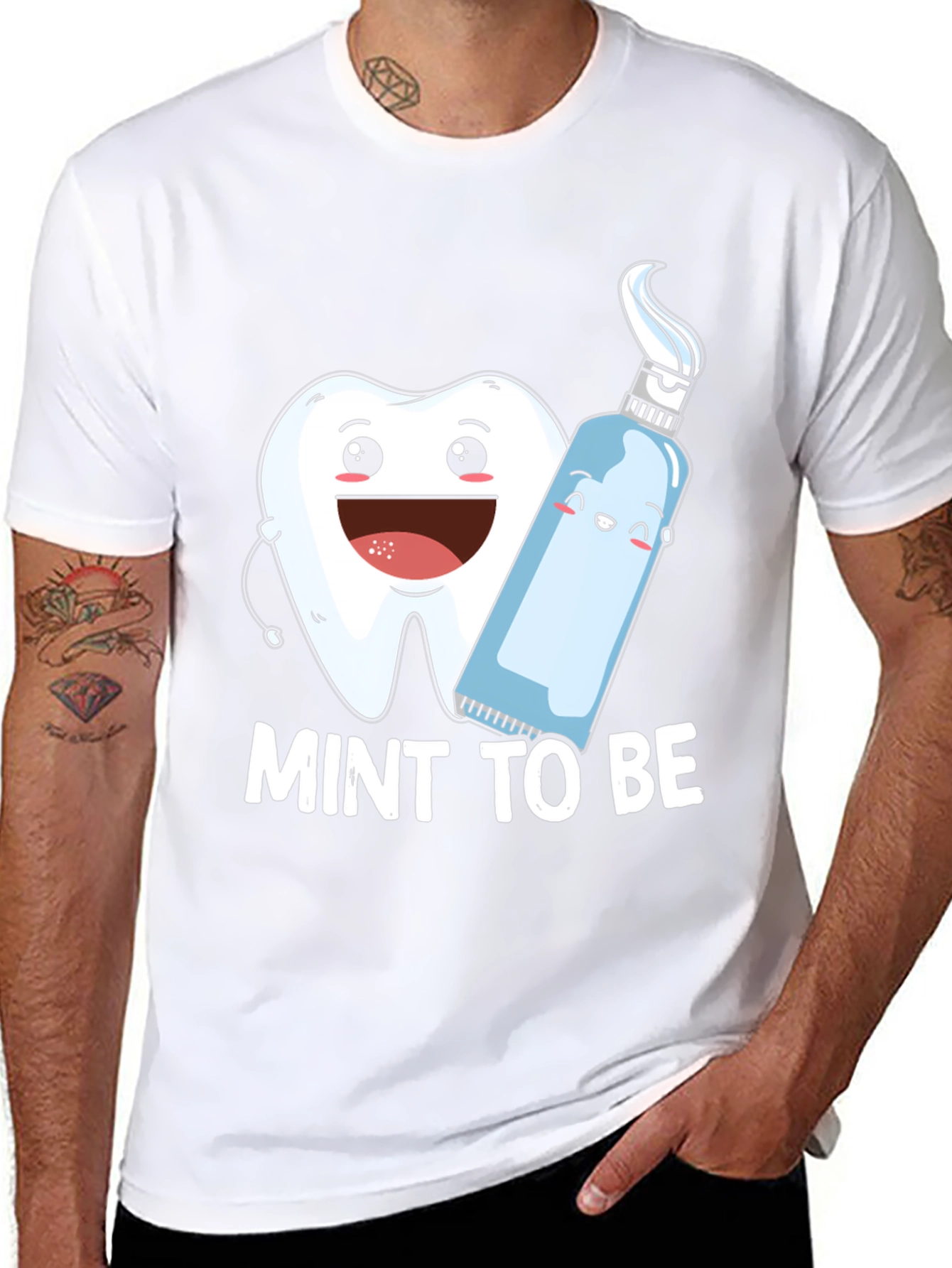 Black Mint To Be T-Shirt: Funny Dental Humor Tee view 8