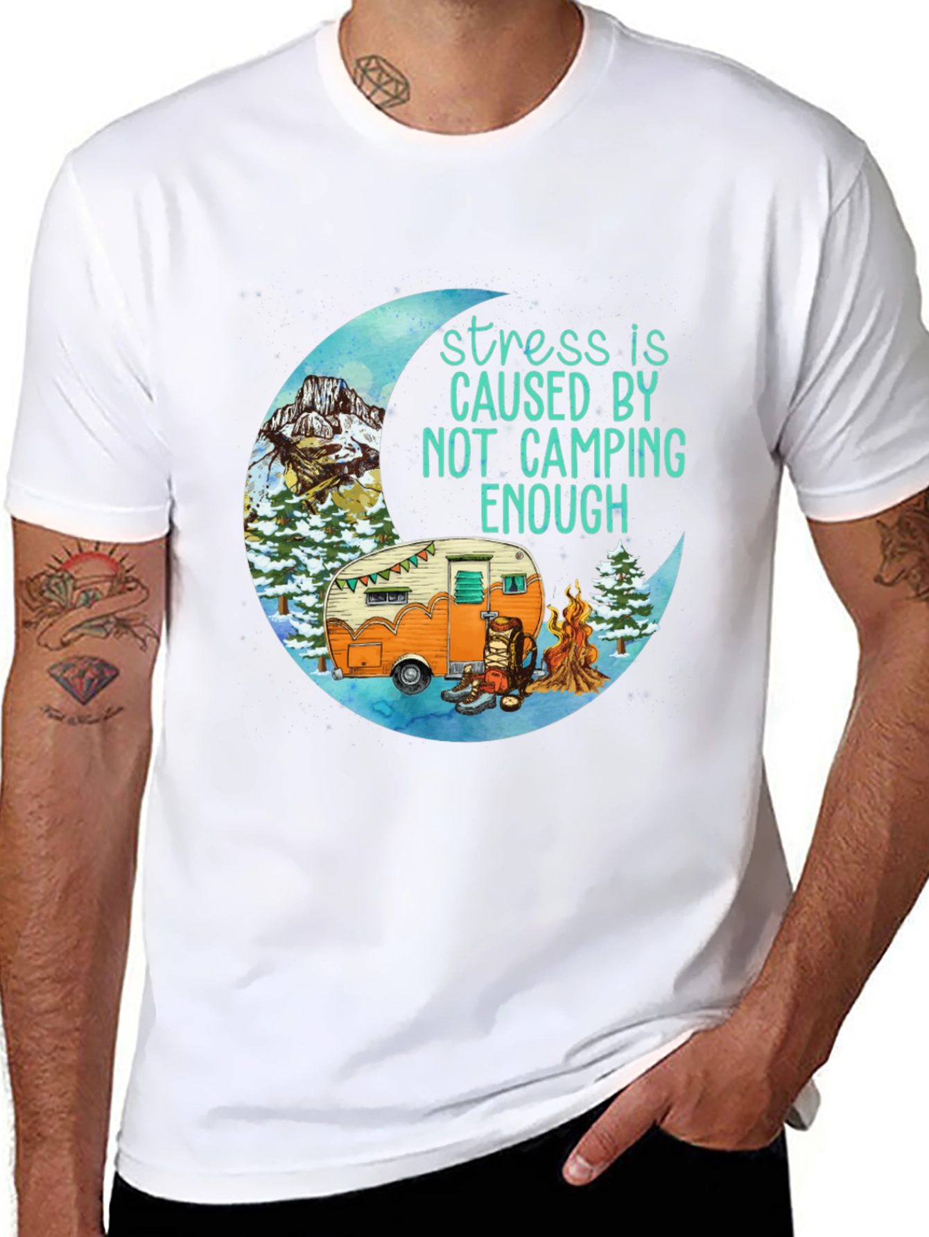 Camping Stress Relief T-Shirt - 8