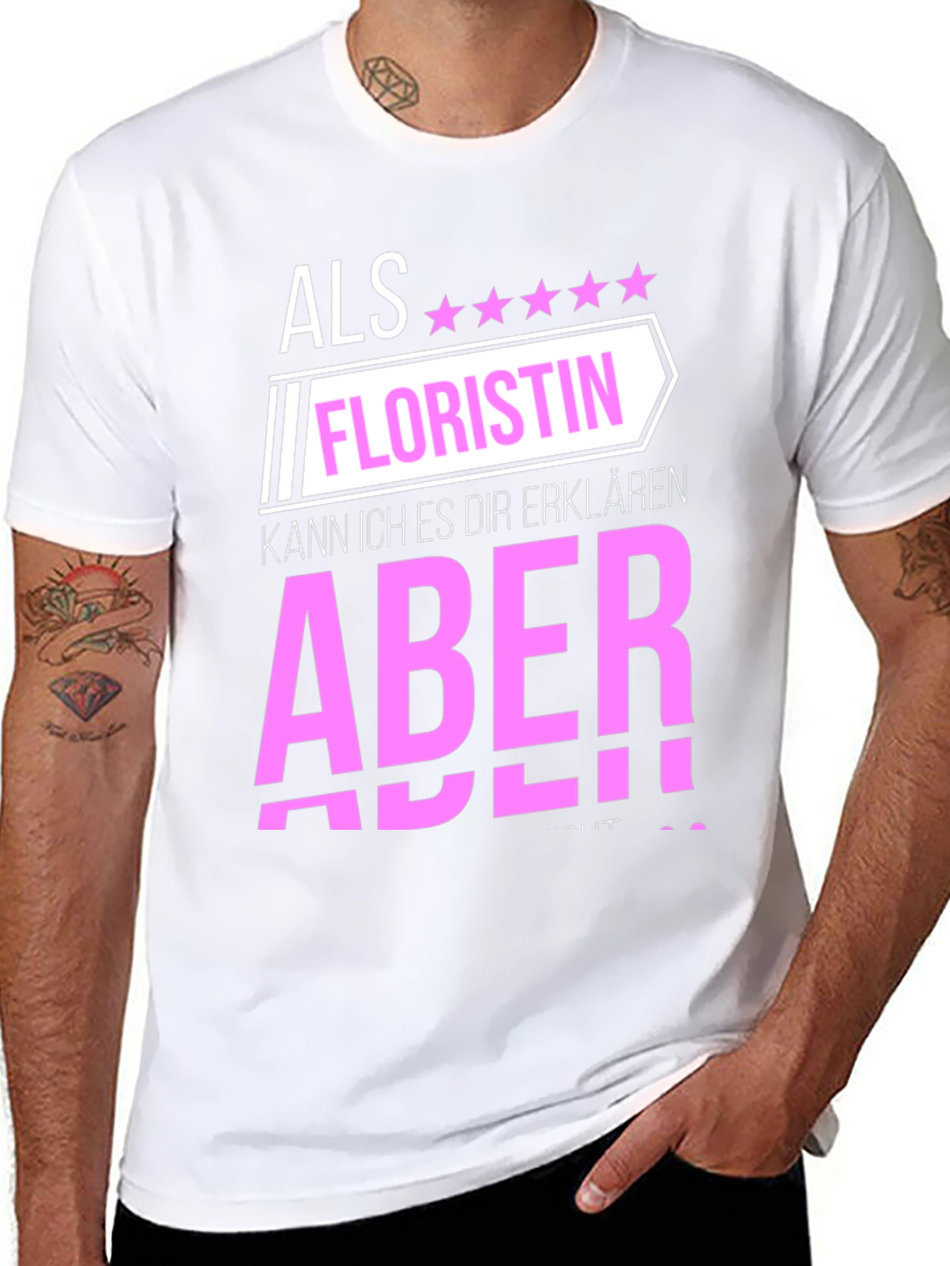 Black Florist T-Shirt: Als Floristin, Aber! view 8