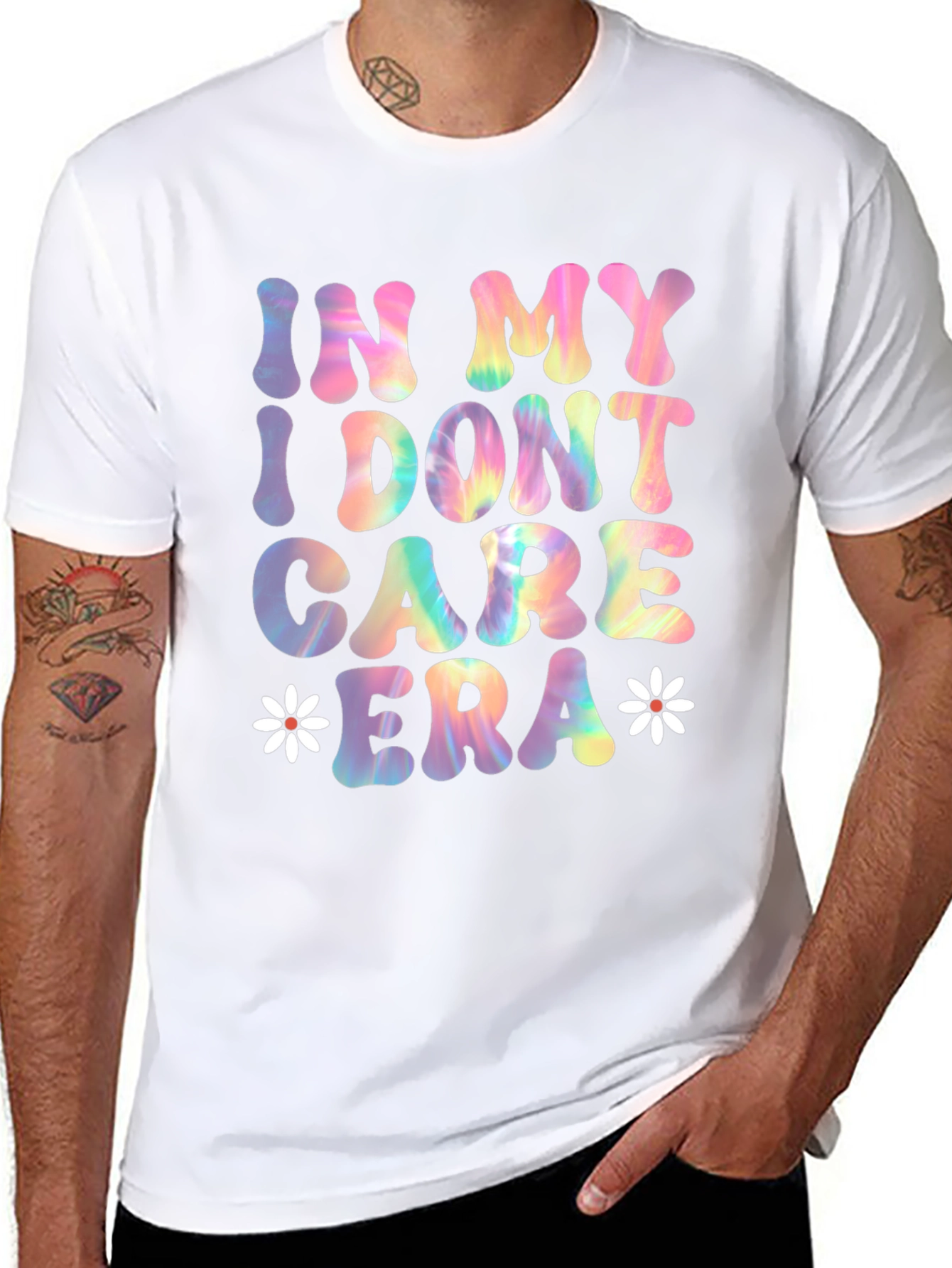 Black In My I Don't Care Era Tee view 8