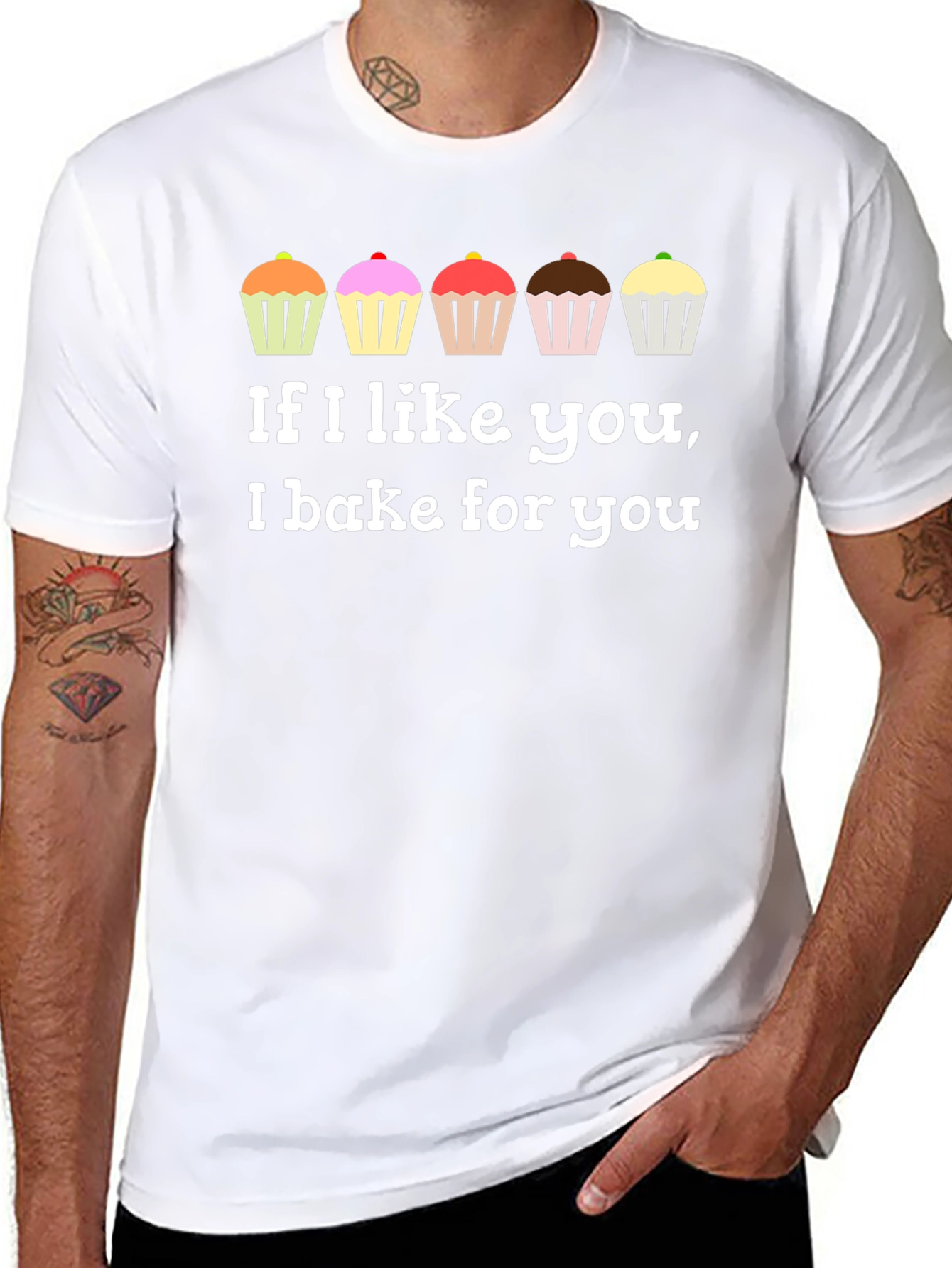 Black If I Like You, I Bake For You T-Shirt view 8