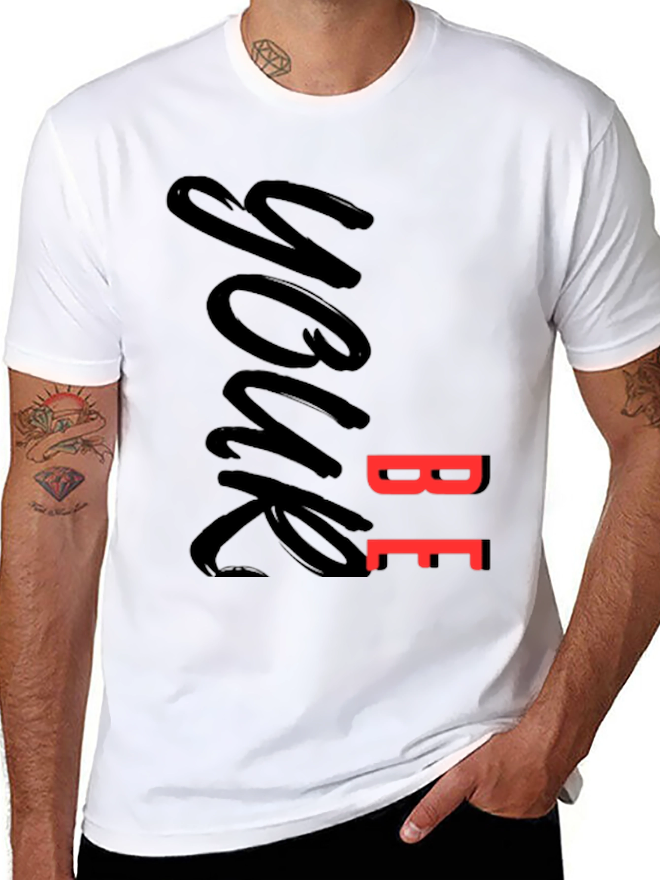 Black Be Your Own Kind of Awesome T-Shirt view 8