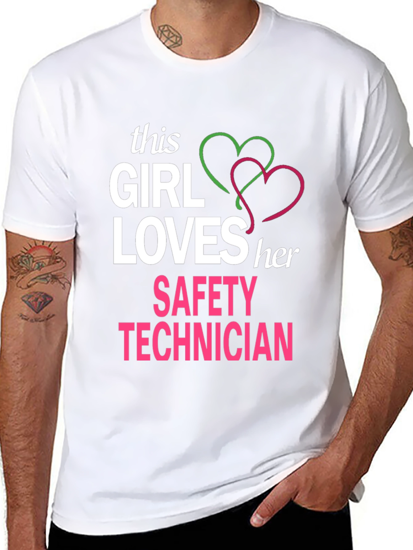 Girl Loves Her Safety Technician T-Shirt - 8