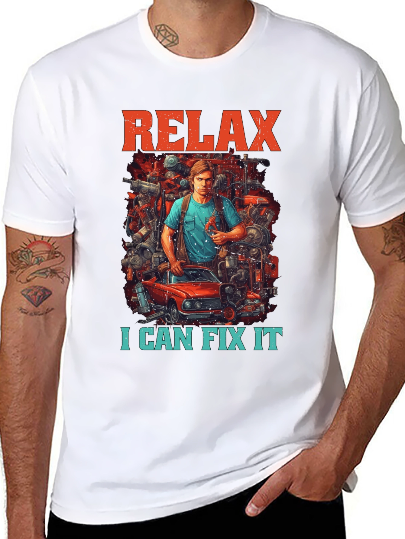 Relax I Can Fix It Graphic T-Shirt - 8