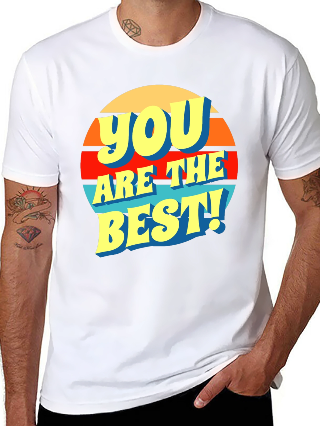 Black You Are The Best! Graphic T-Shirt view 8