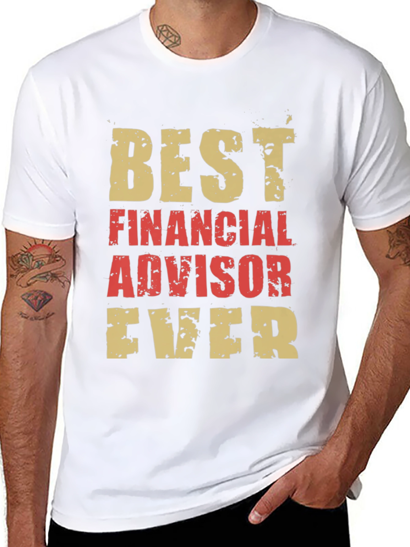 Black Best Financial Advisor Ever T-Shirt view 8