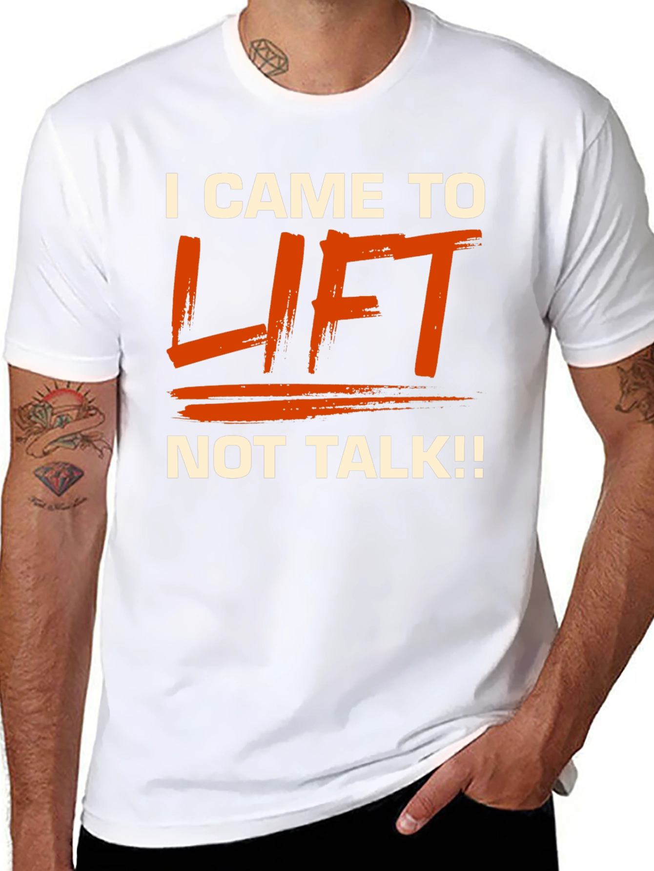 Black I Came to Lift T-Shirt view 8