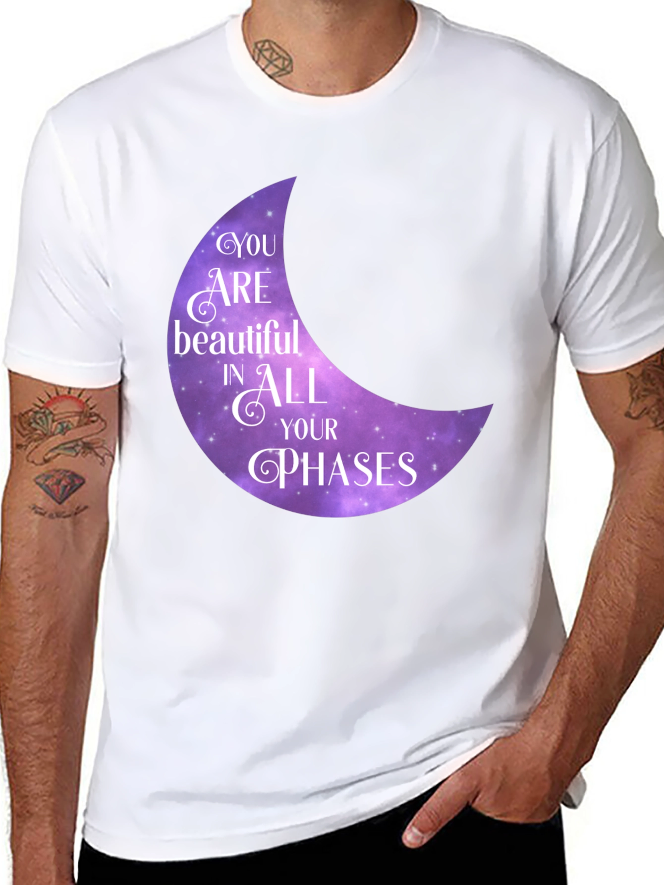 Black You Are Beautiful in All Your Phases T-Shirt view 8