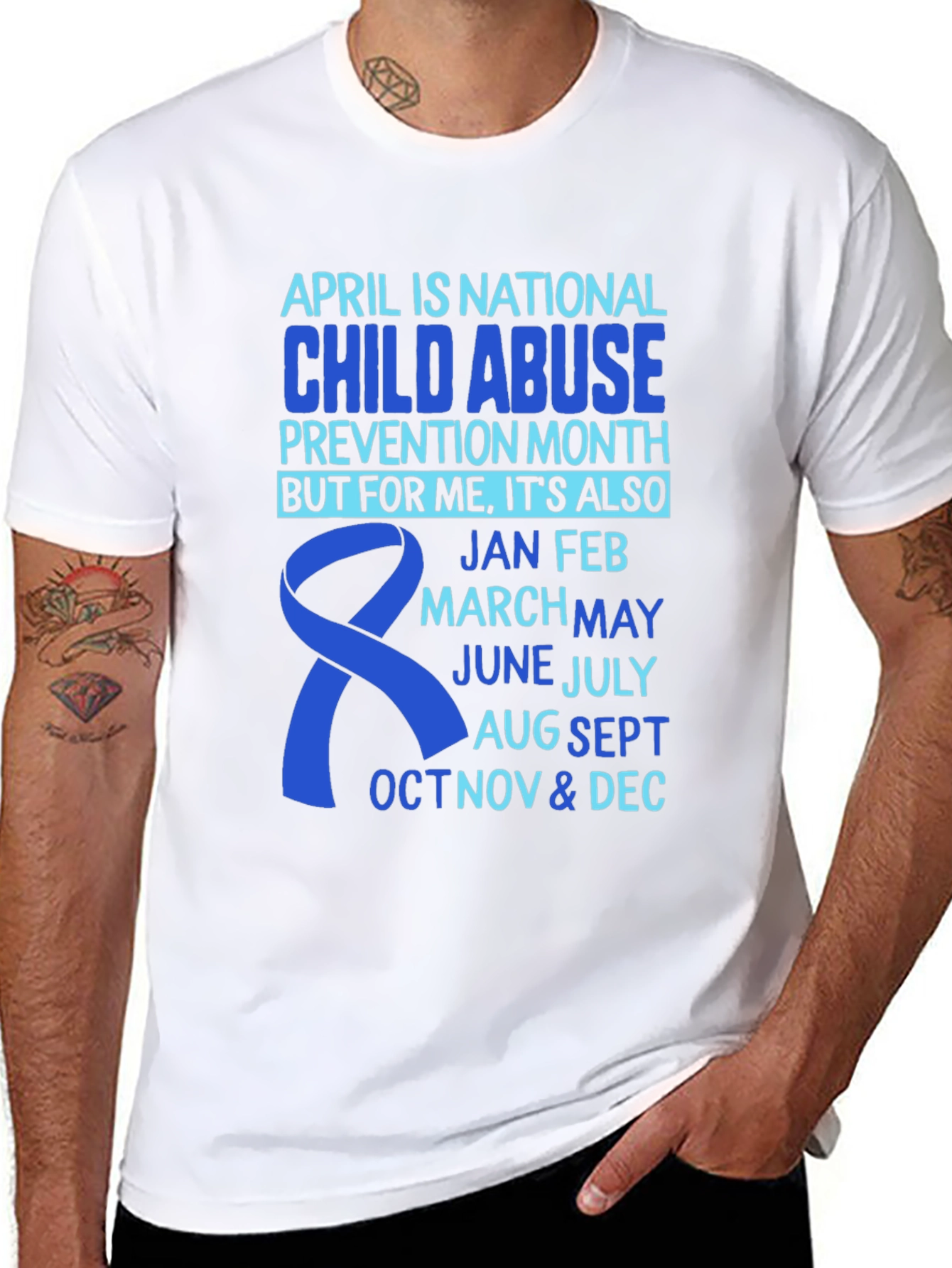 Child Abuse Prevention Awareness T-Shirt - 8