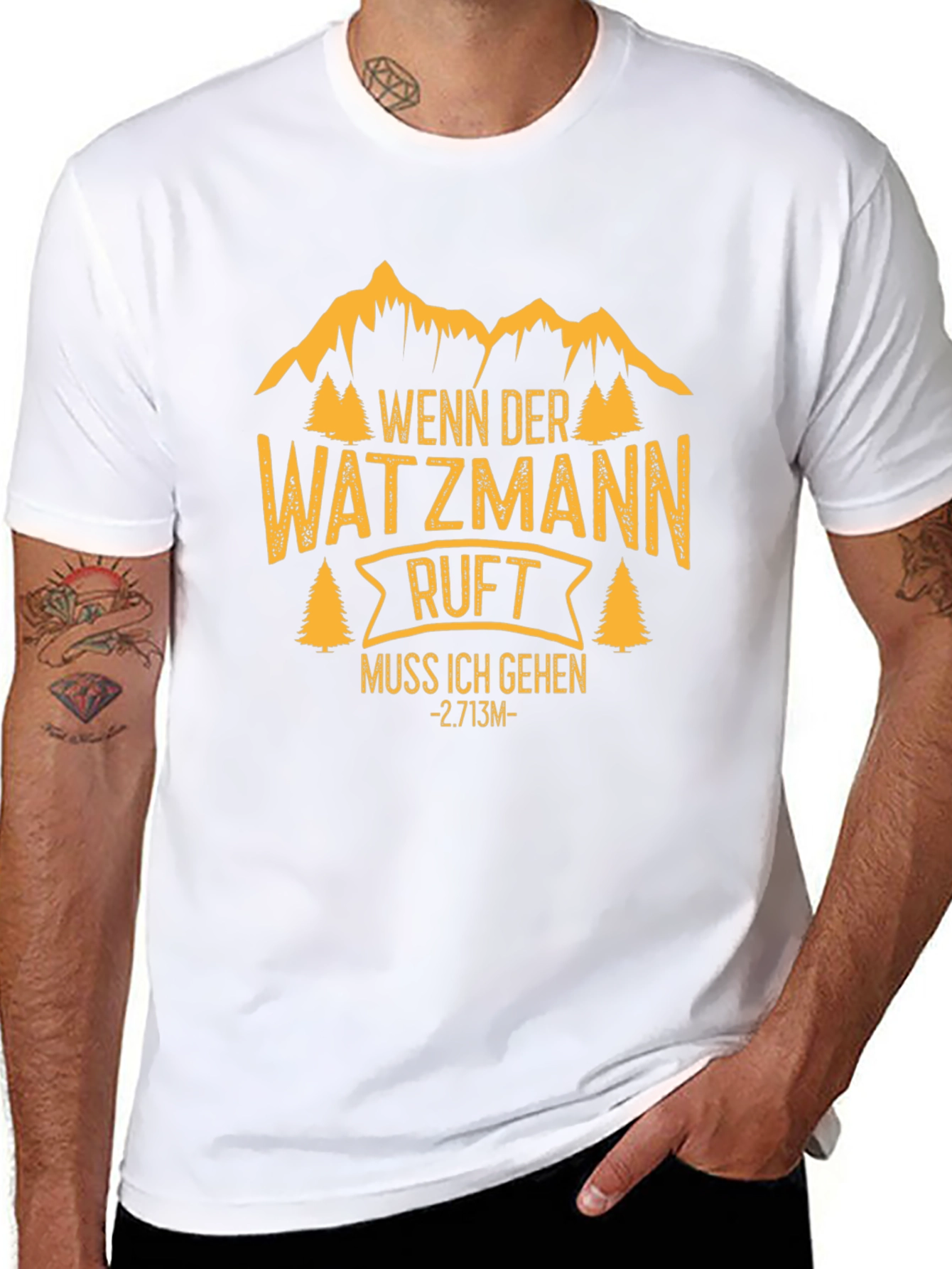 Black Watzmann Ruf T-Shirt - Mountain Adventure Tee view 8