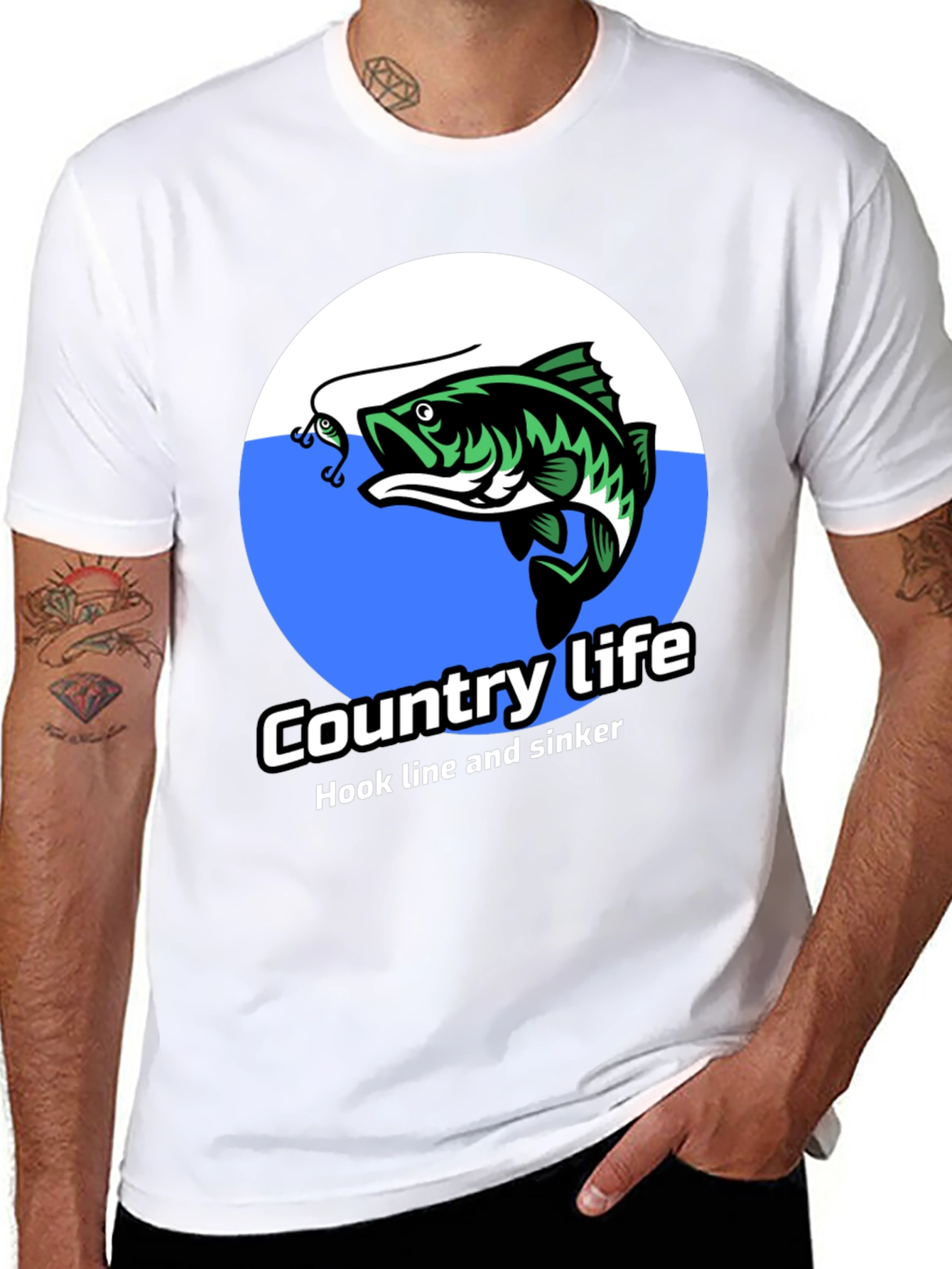 Black Country Life Bass Fishing T-Shirt view 8