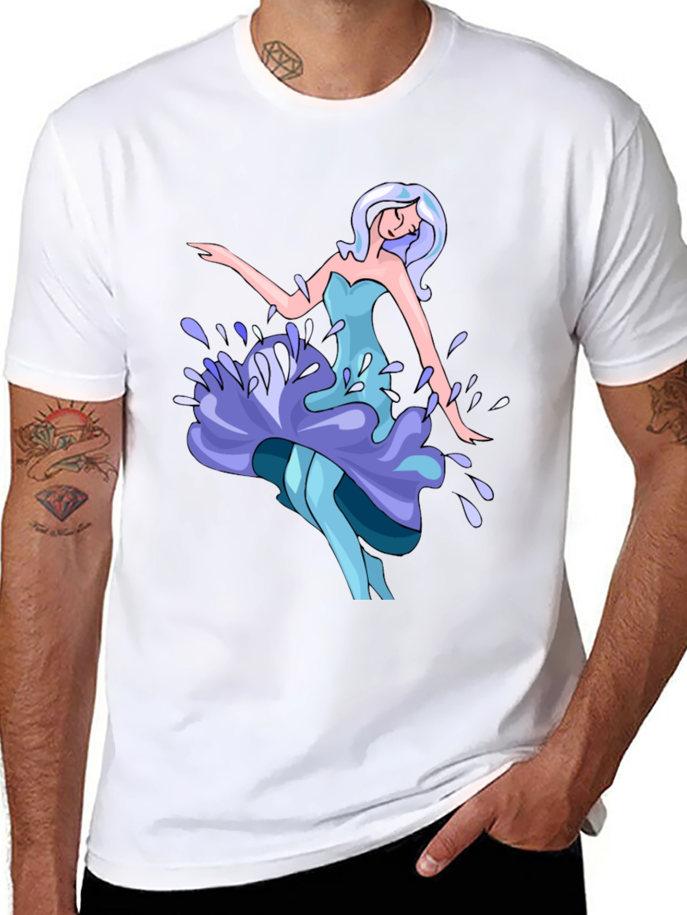 Black Water Dancer Graphic Tee view 8