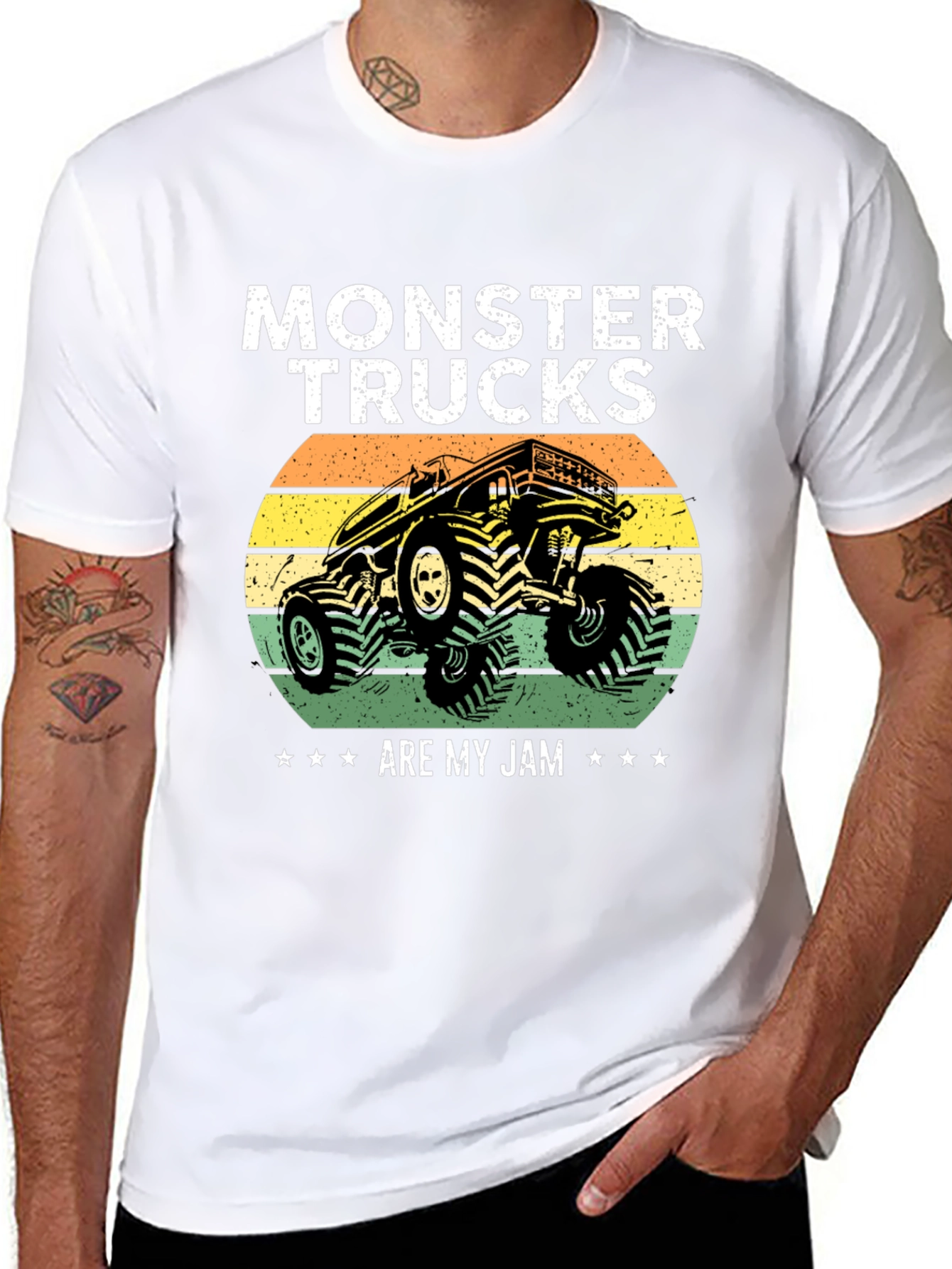 Black Monster Truck Graphic Tee view 8
