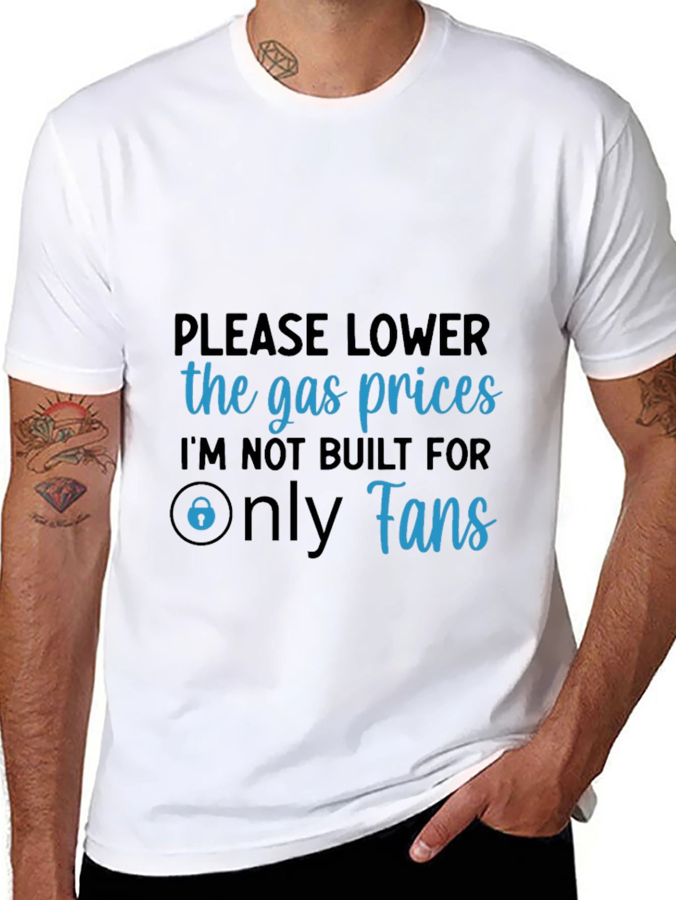Black Funny Gas Price T-Shirt: Only Fans view 8