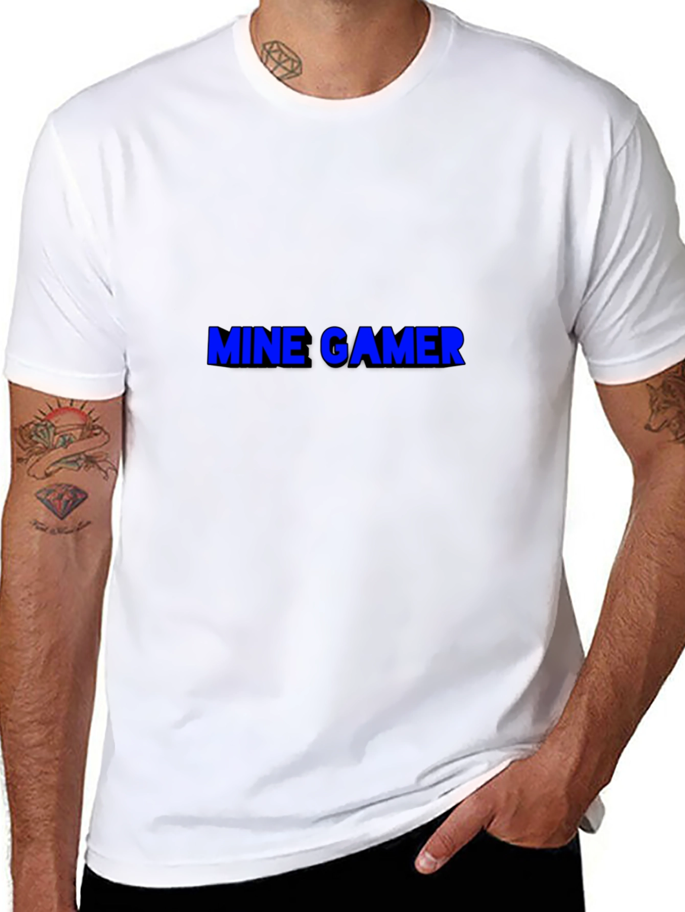 Black Mine Gamer Black T-Shirt view 8
