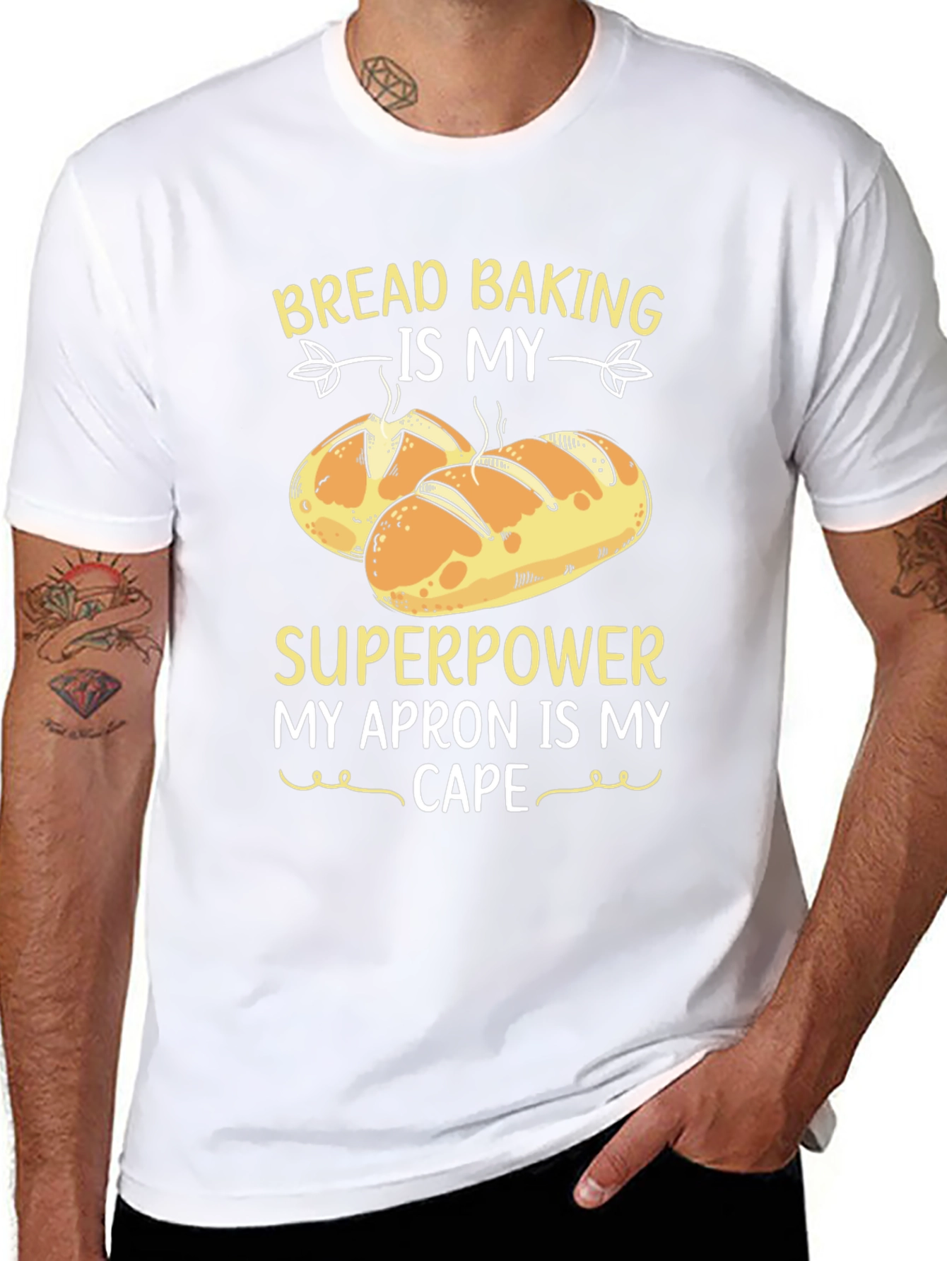 Black Baking Superpower T-Shirt - Bread Baking Lover Tee view 8