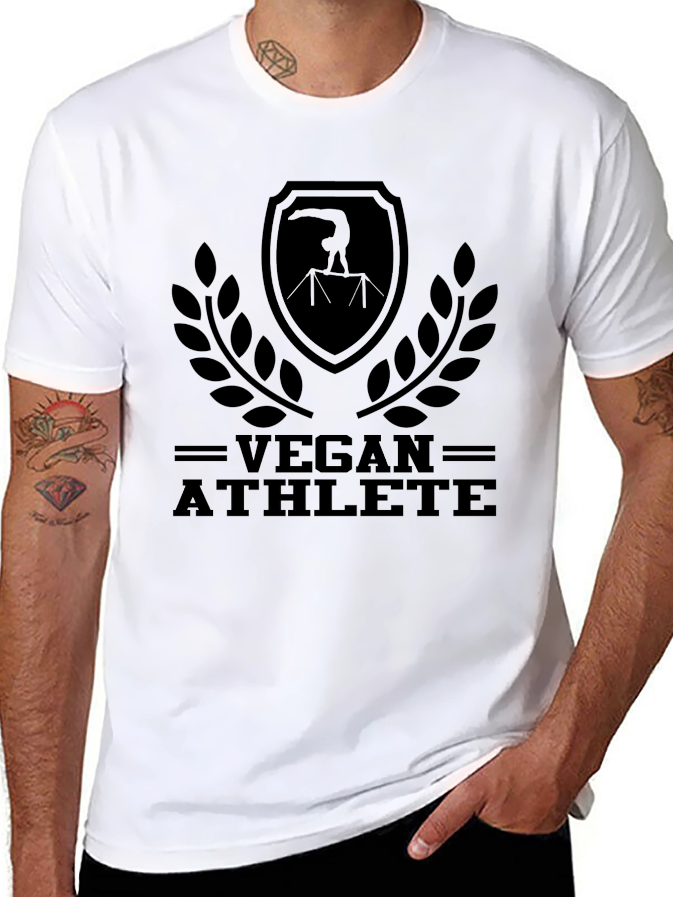 Vegan Athlete Gymnast T-Shirt - 8