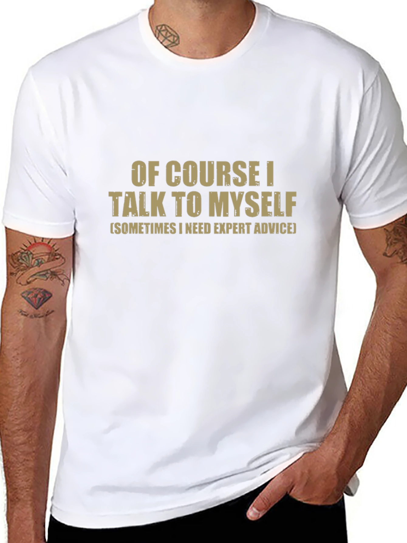 Black Funny Expert Advice T-Shirt view 8